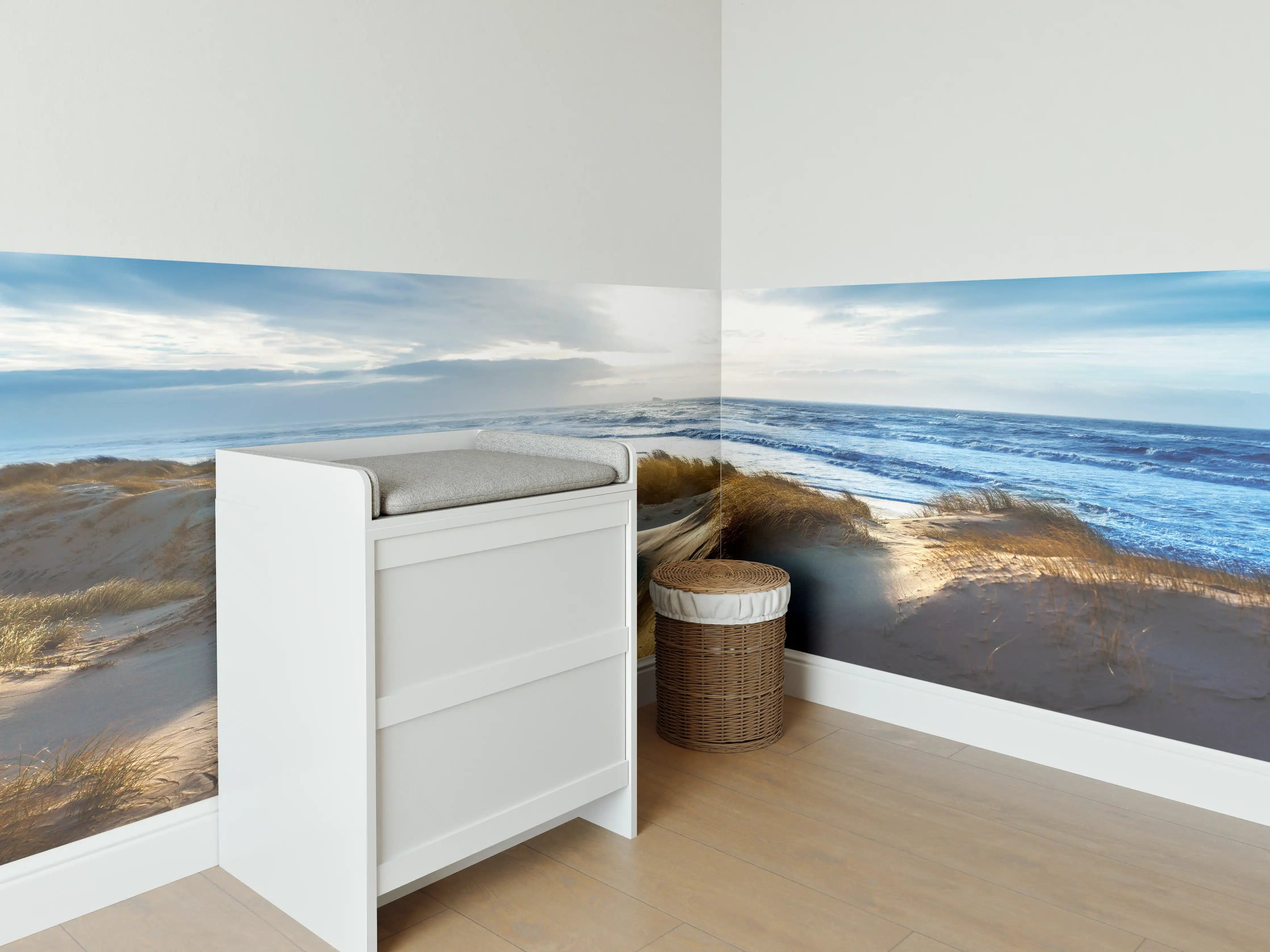 Babyzimmer Wandgestaltung - Dänische Nordseeküste