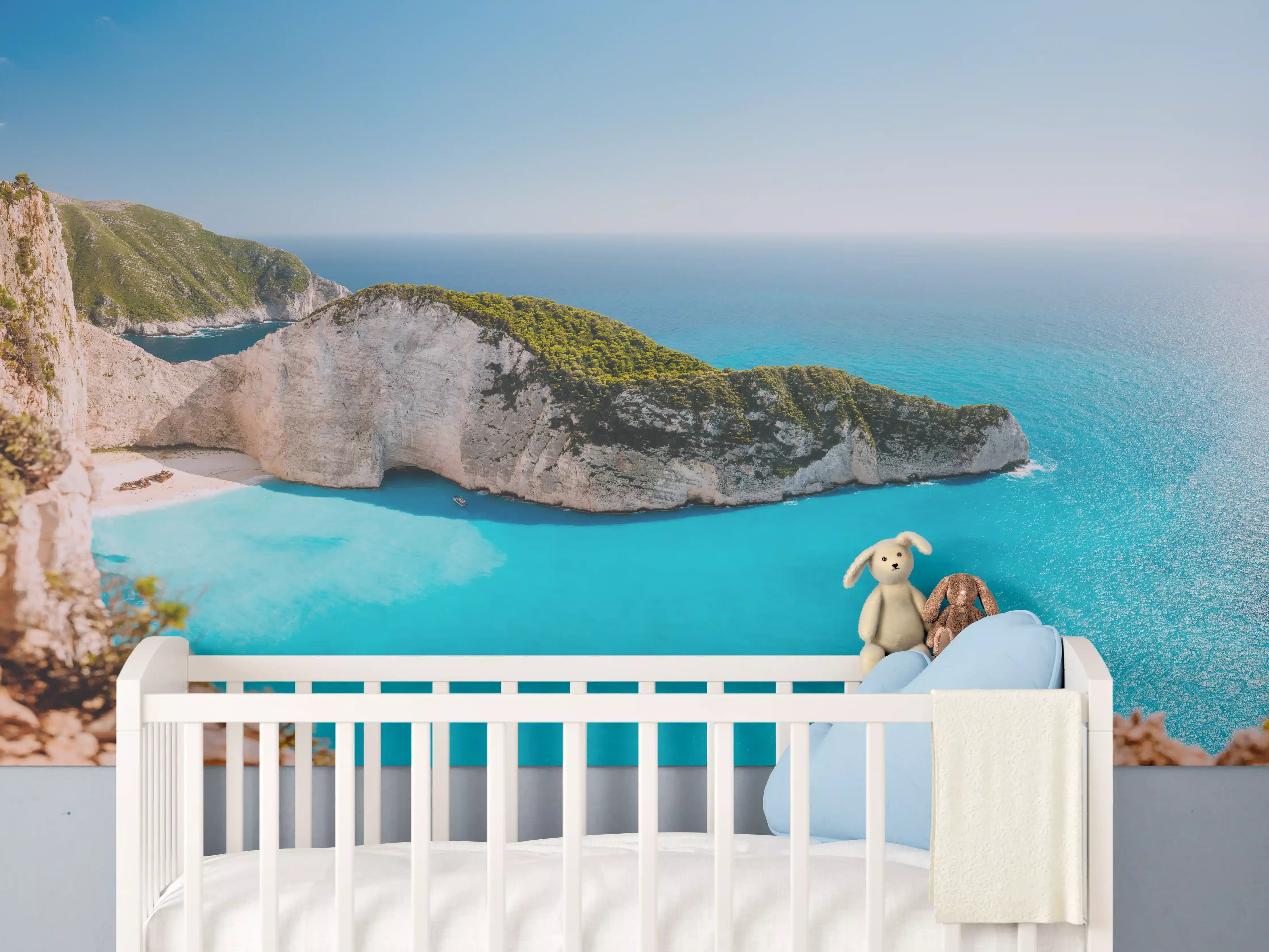 Babyzimmer Wandgestaltung - Der Strand von Navagio - Griechenland