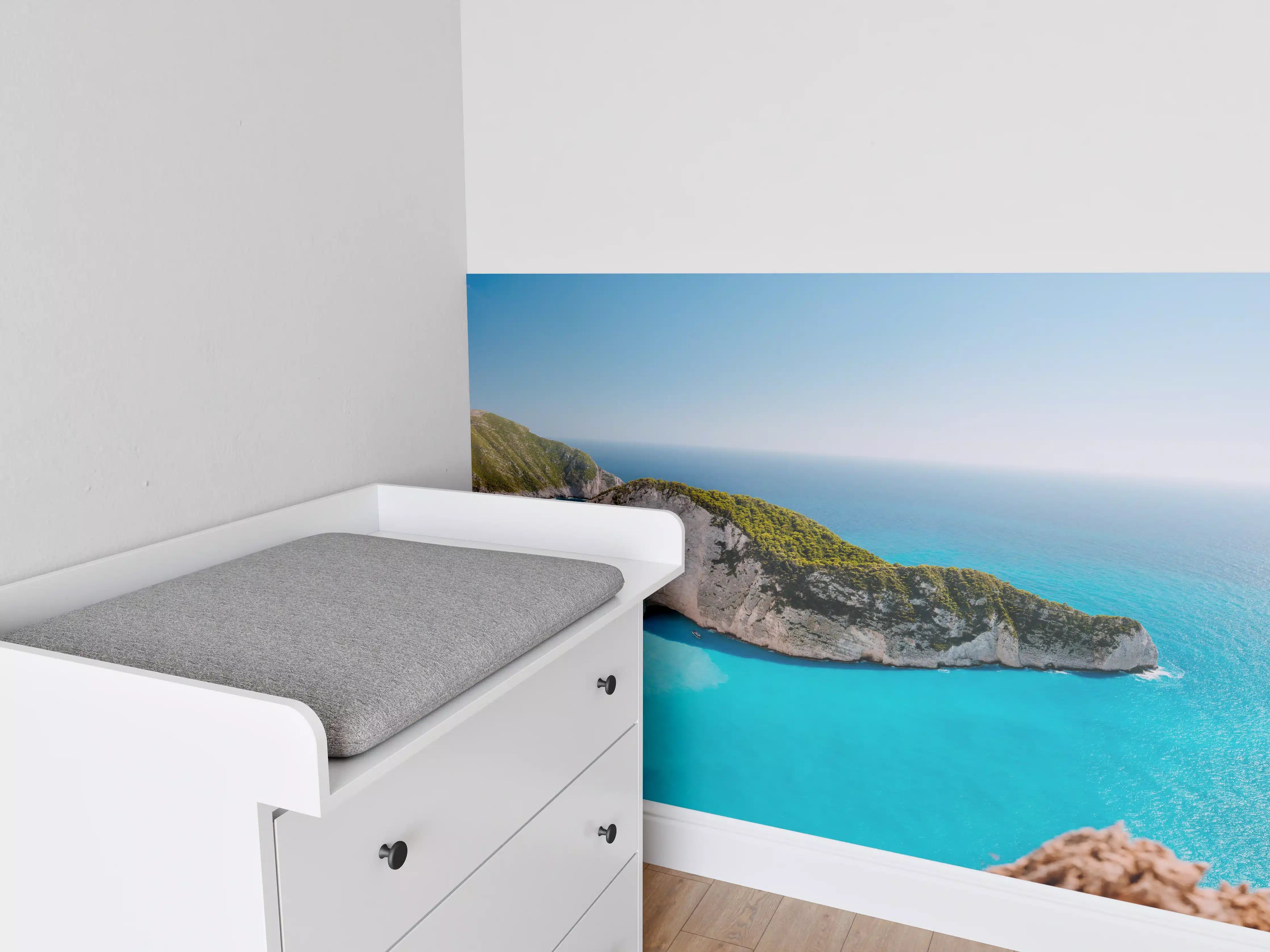 Babyzimmer Wandgestaltung - Der Strand von Navagio - Griechenland