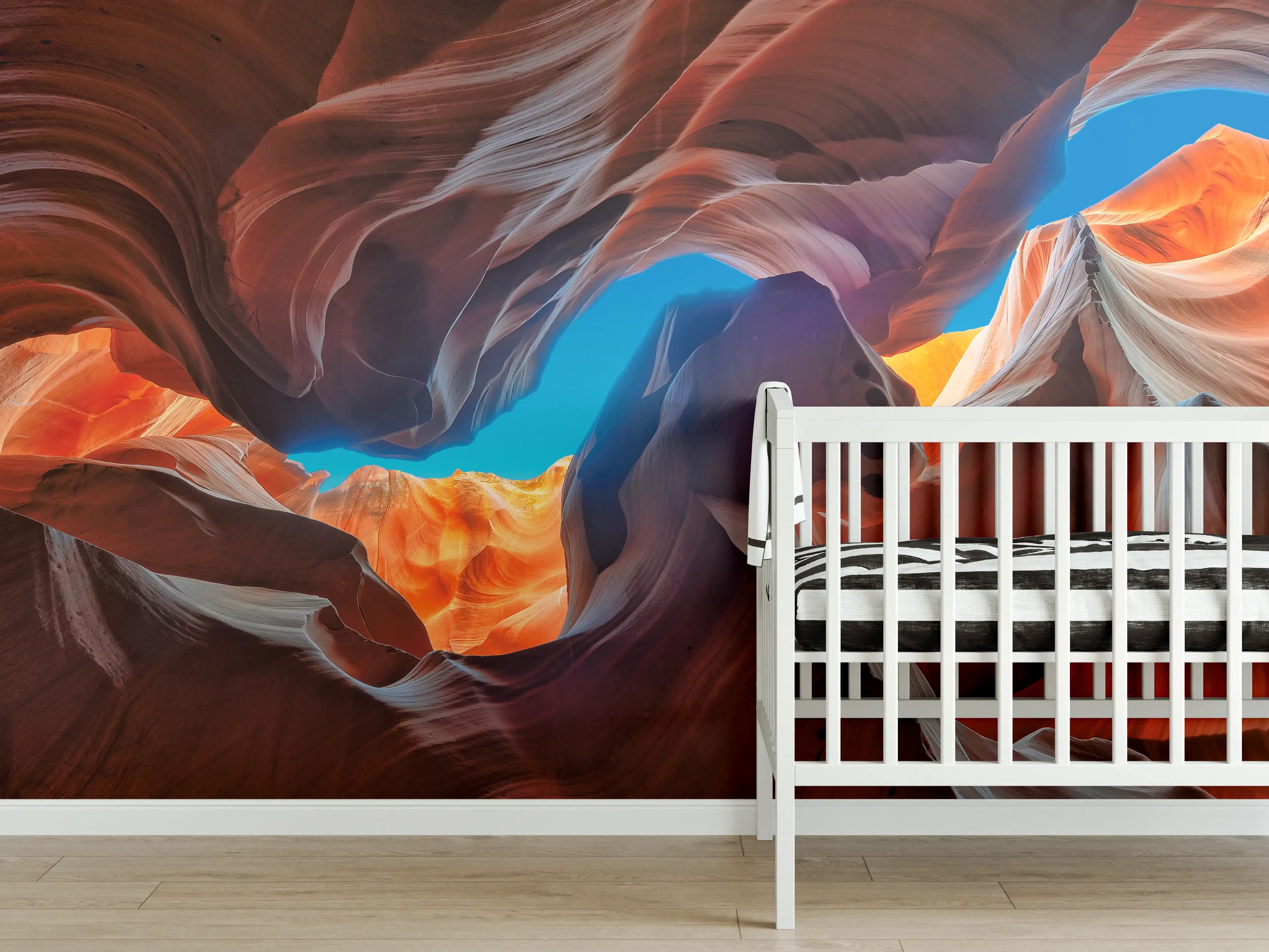 Babyzimmer Wandgestaltung - Der magische Antelope Canyon