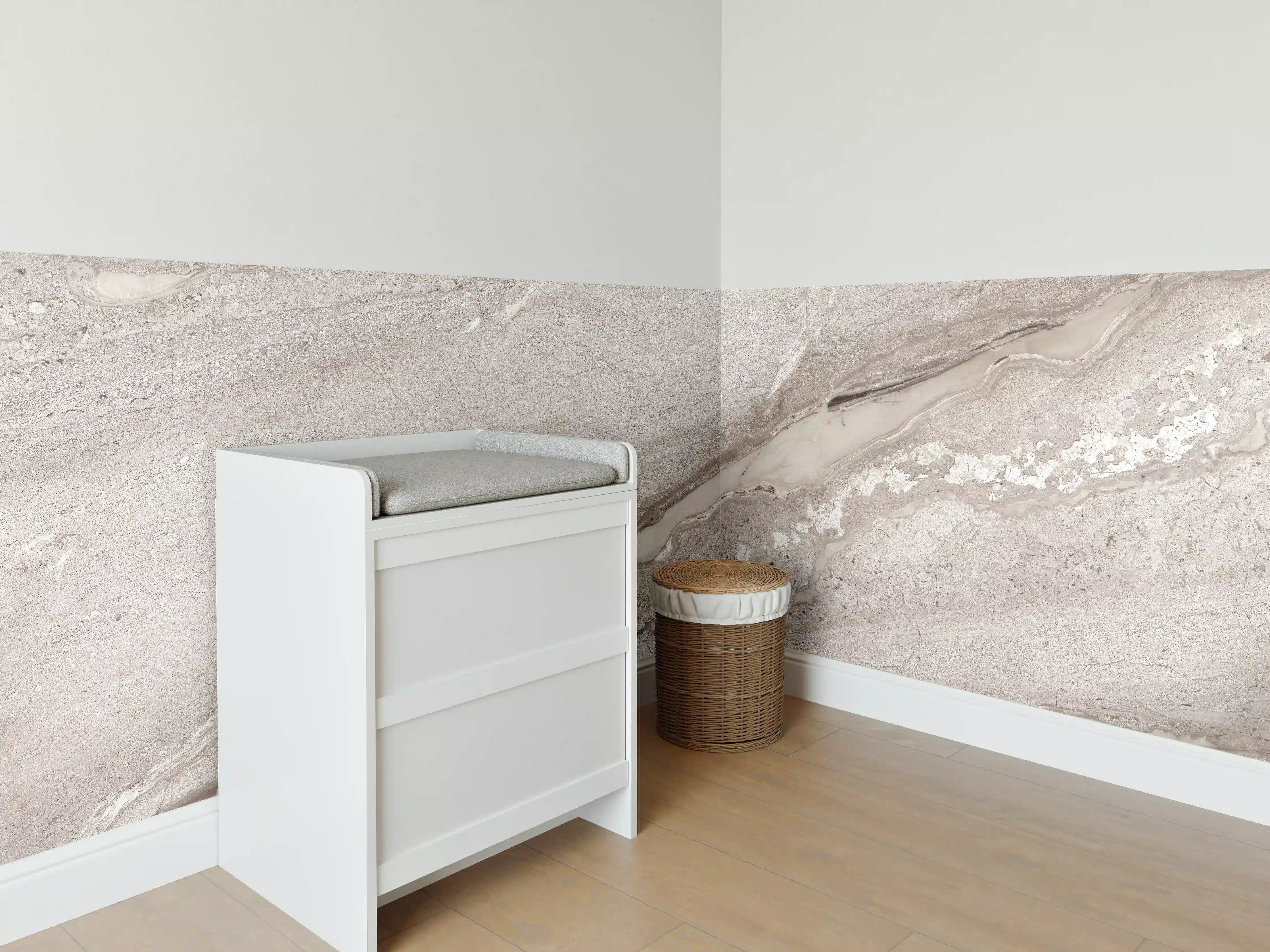 Babyzimmer Wandgestaltung - Diana royal polierter Marmor