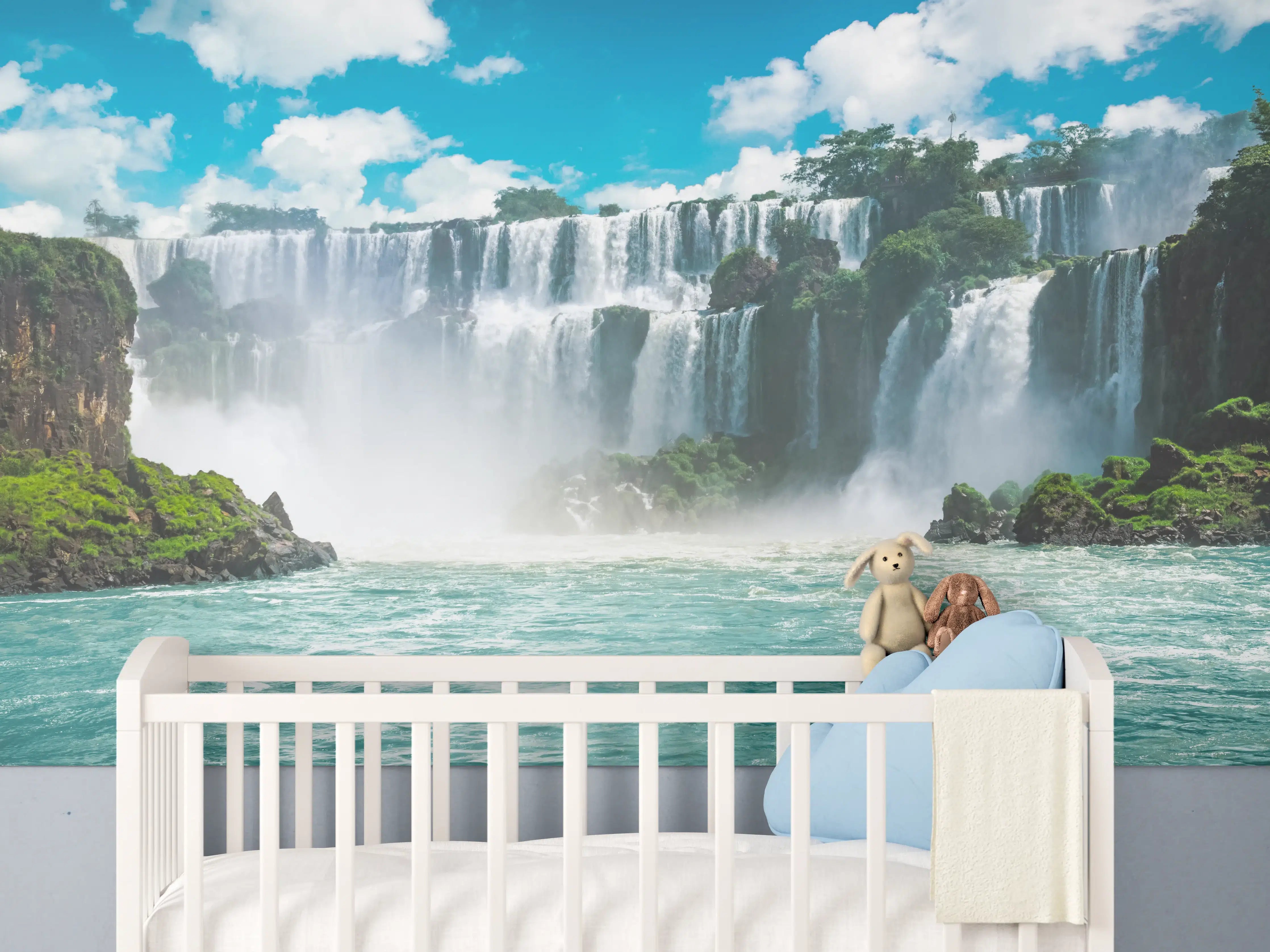 Babyzimmer Wandgestaltung - Die erstaunlichen Iguazu-Wasserfälle in Brasilien
