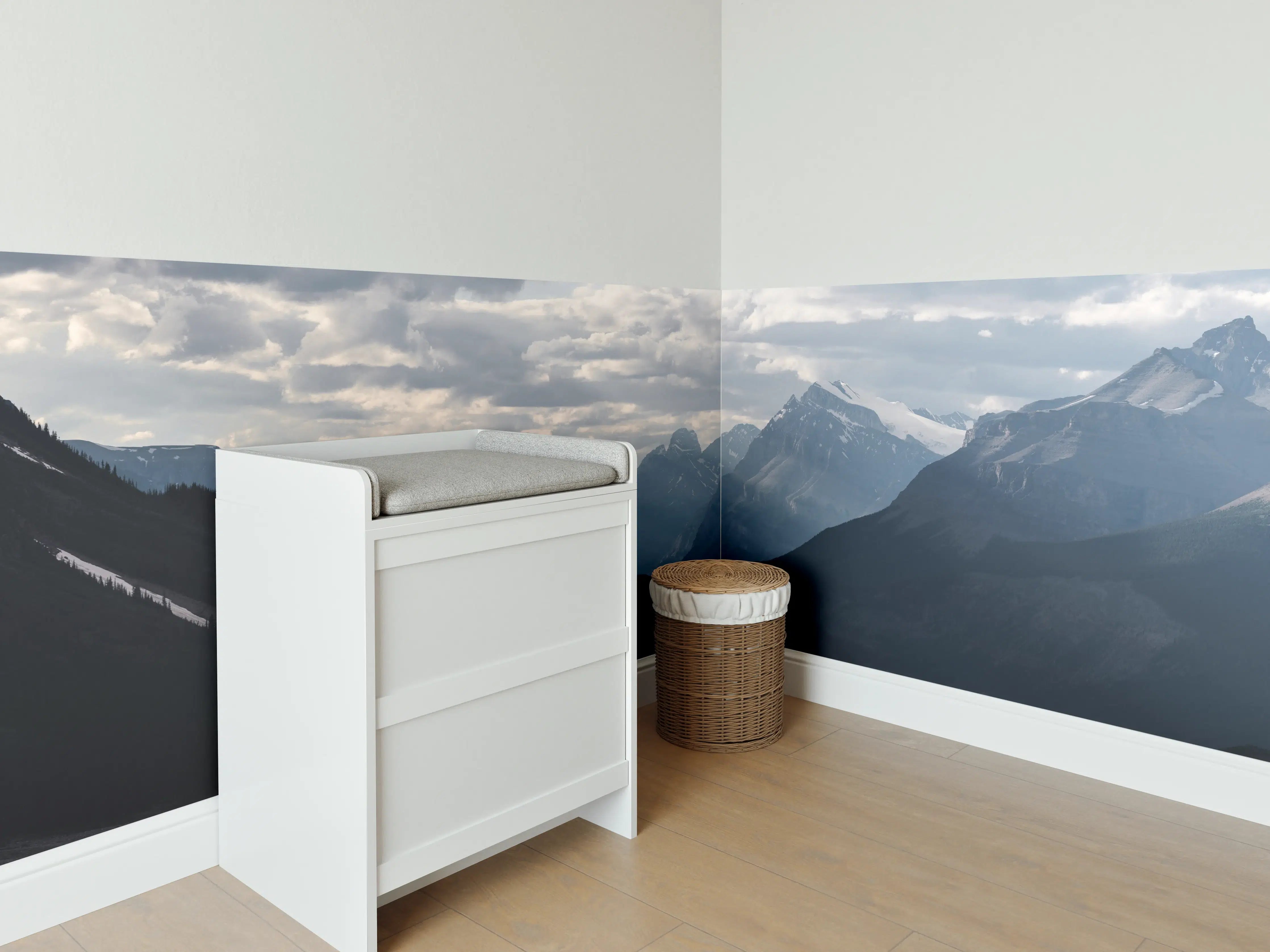 Babyzimmer Wandgestaltung - Dramatische Landschaft entlang der Icefields Park
