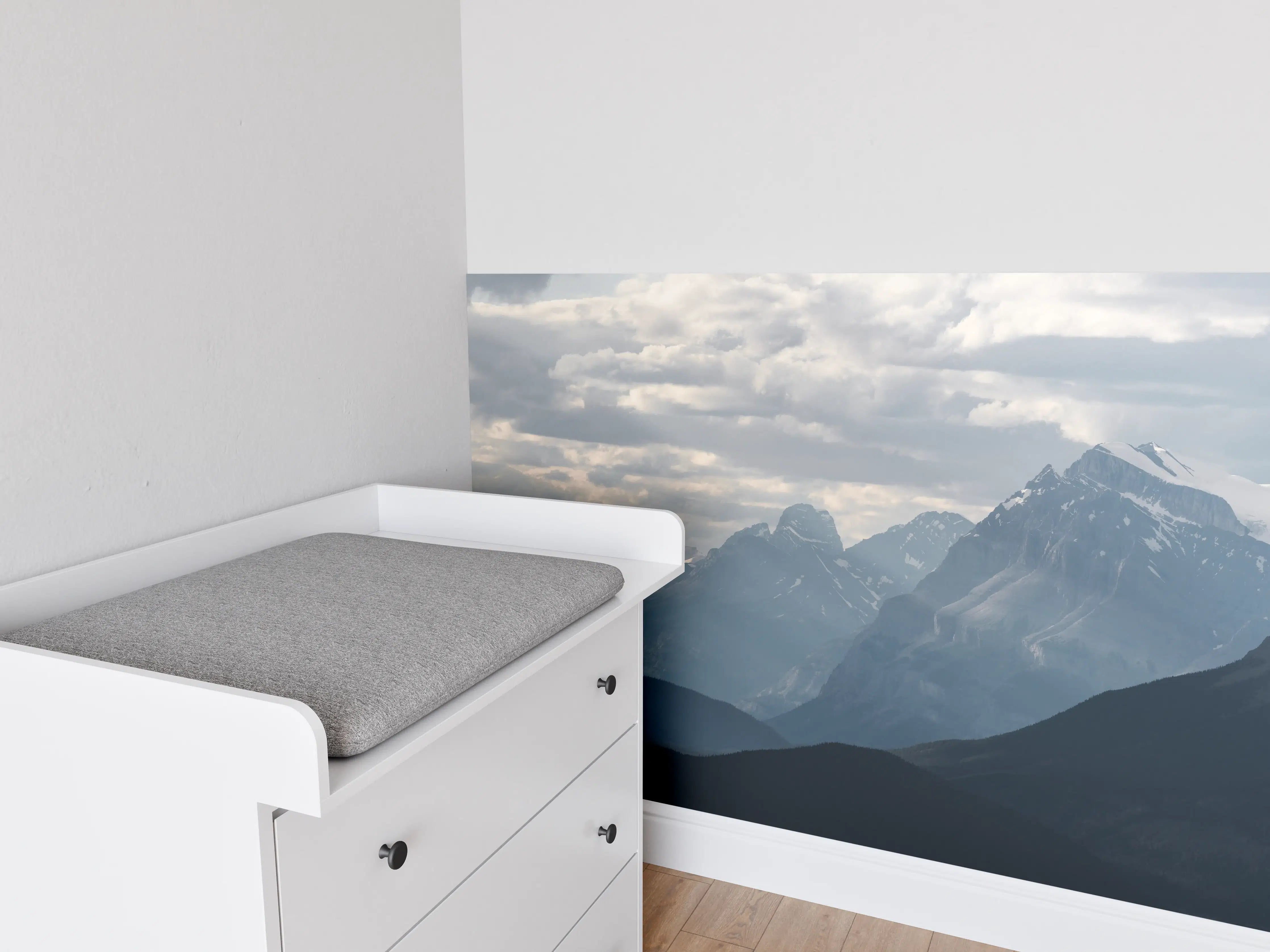 Babyzimmer Wandgestaltung - Dramatische Landschaft entlang der Icefields Park