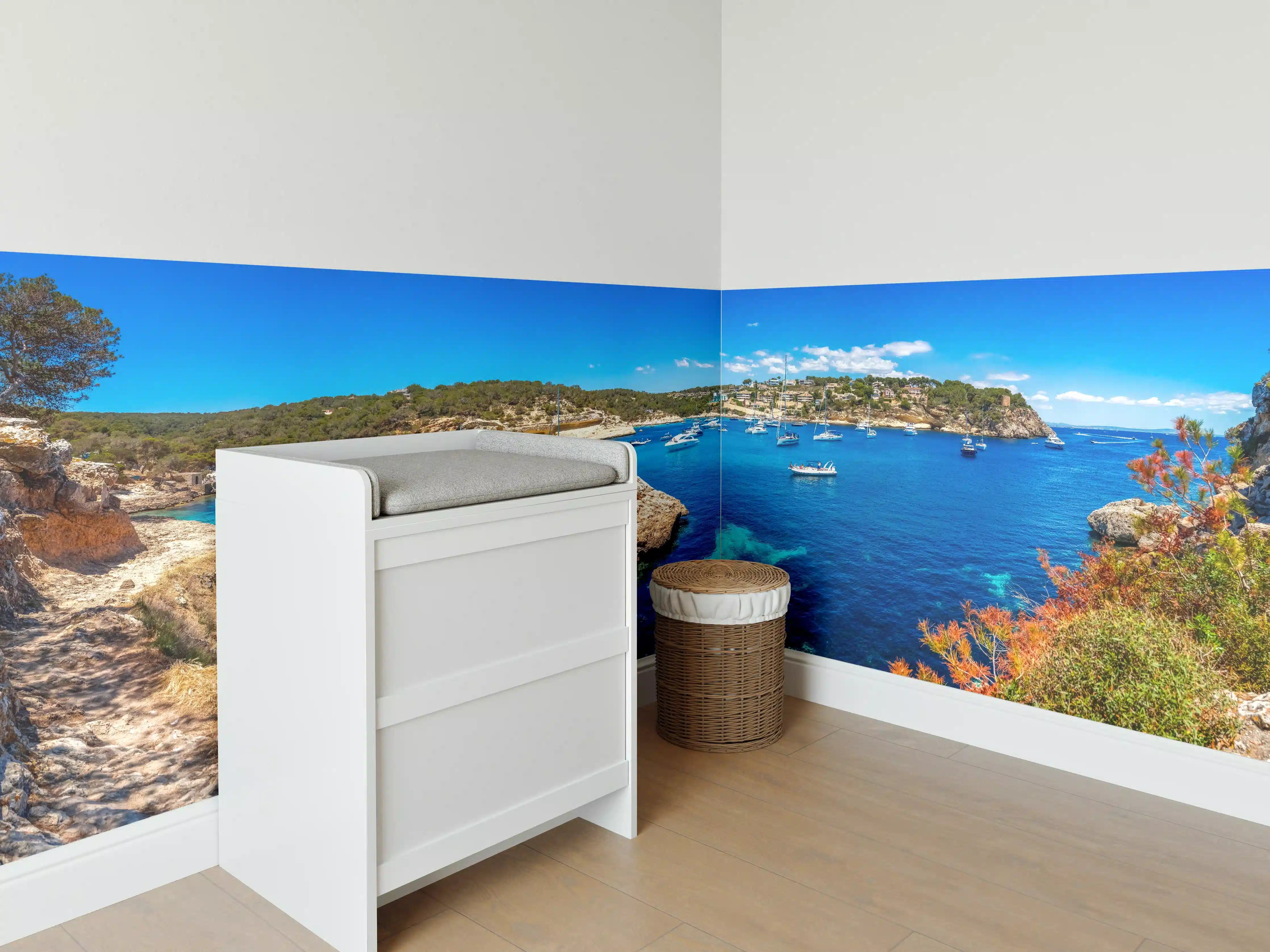 Babyzimmer Wandgestaltung - Drei Finger Bucht (Mallorca)