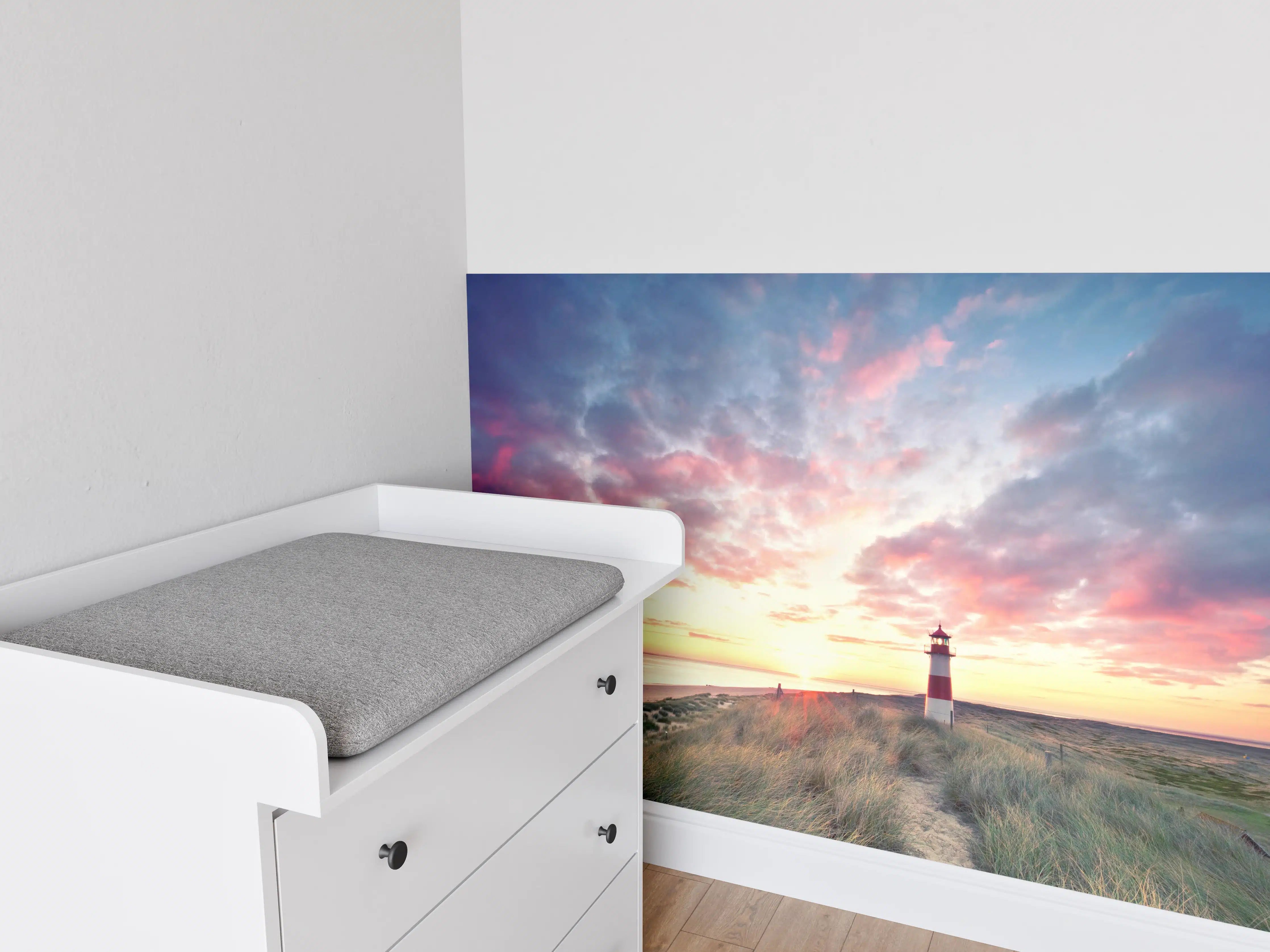 Babyzimmer Wandgestaltung - Dünen am Leuchtturm - Sylt