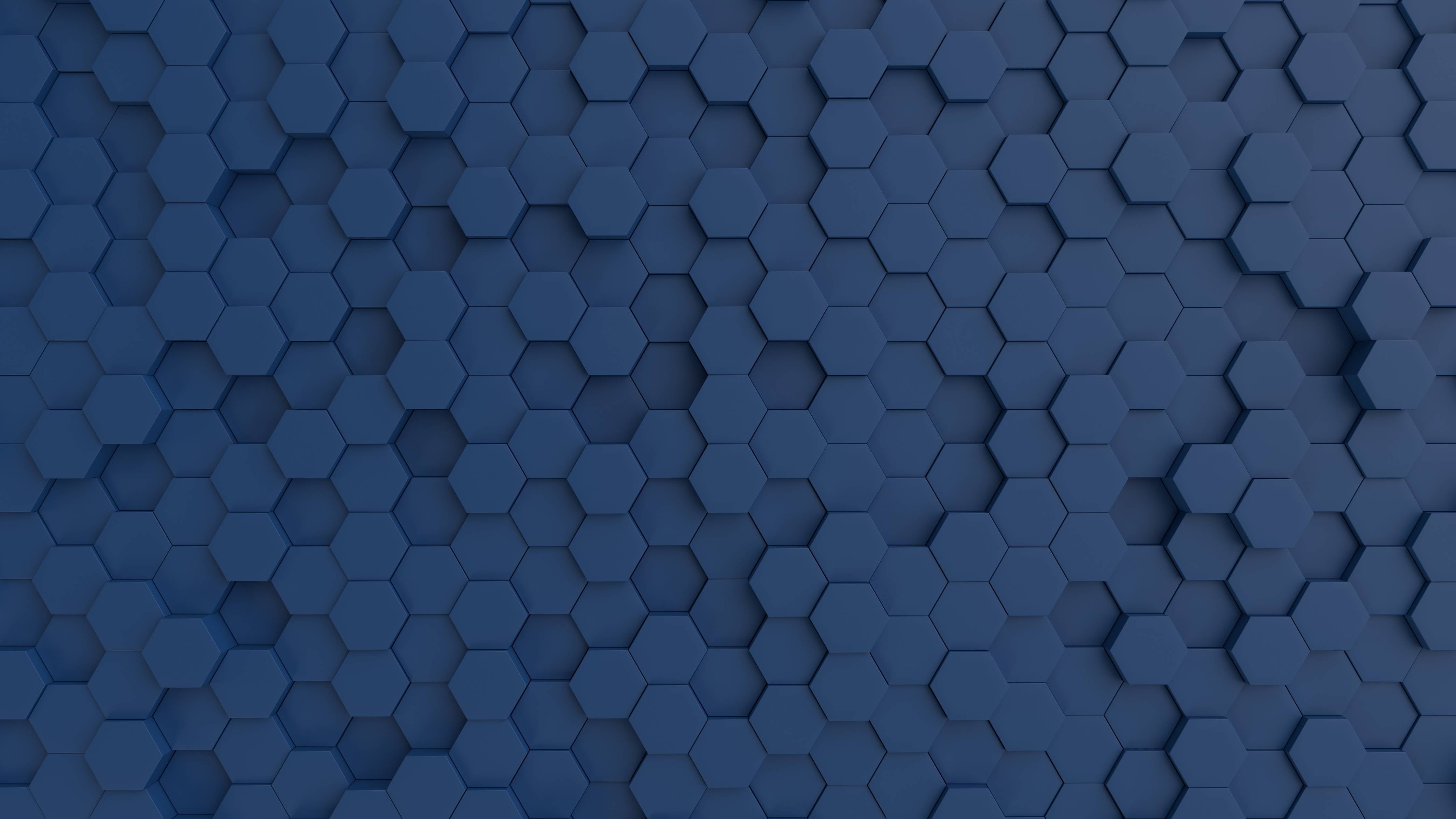 Babyzimmer Wandgestaltung-Dunkelblaue Hexagon Hintergrundstruktur