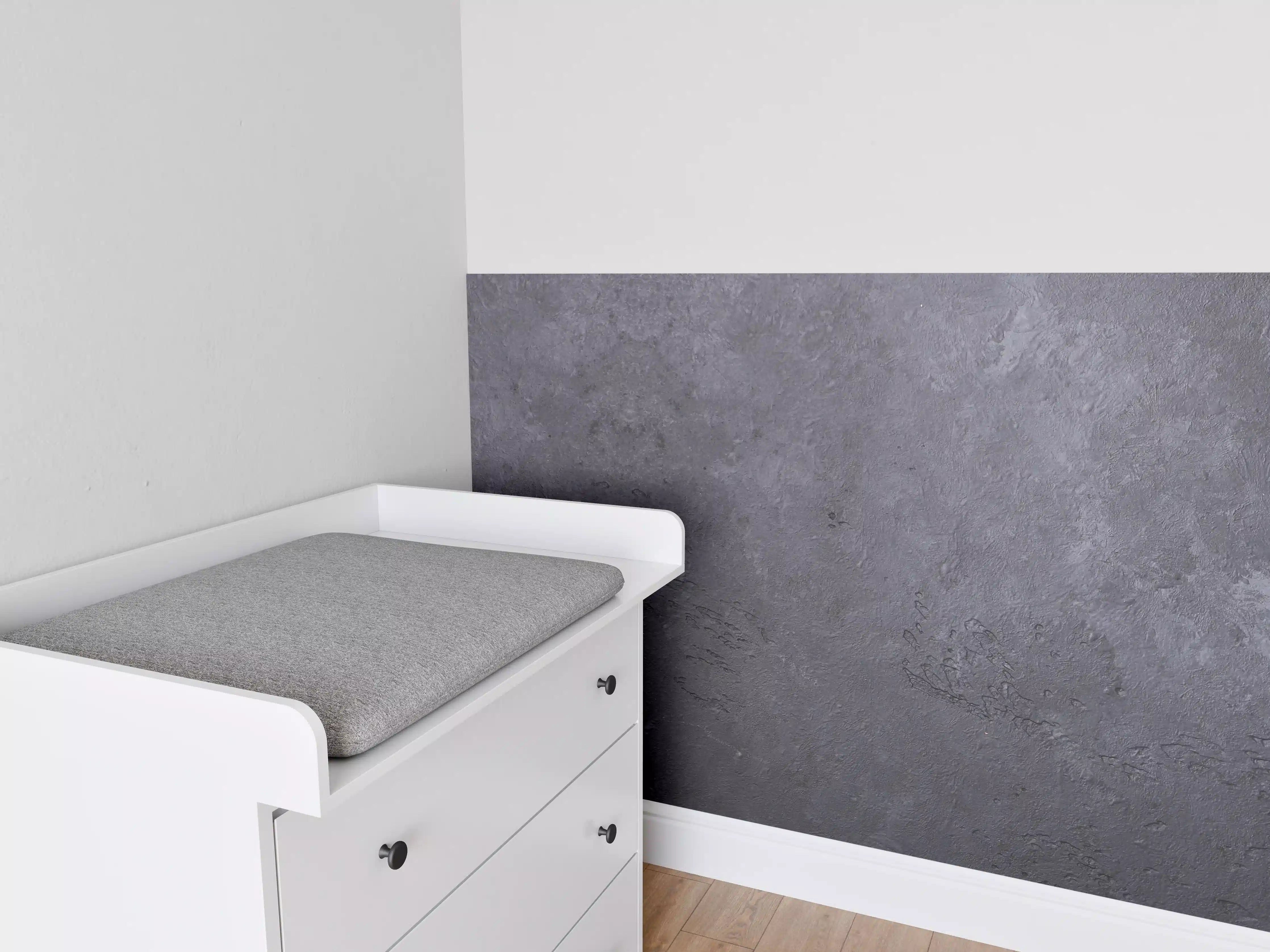 Babyzimmer Wandgestaltung - Dunkle Steintextur