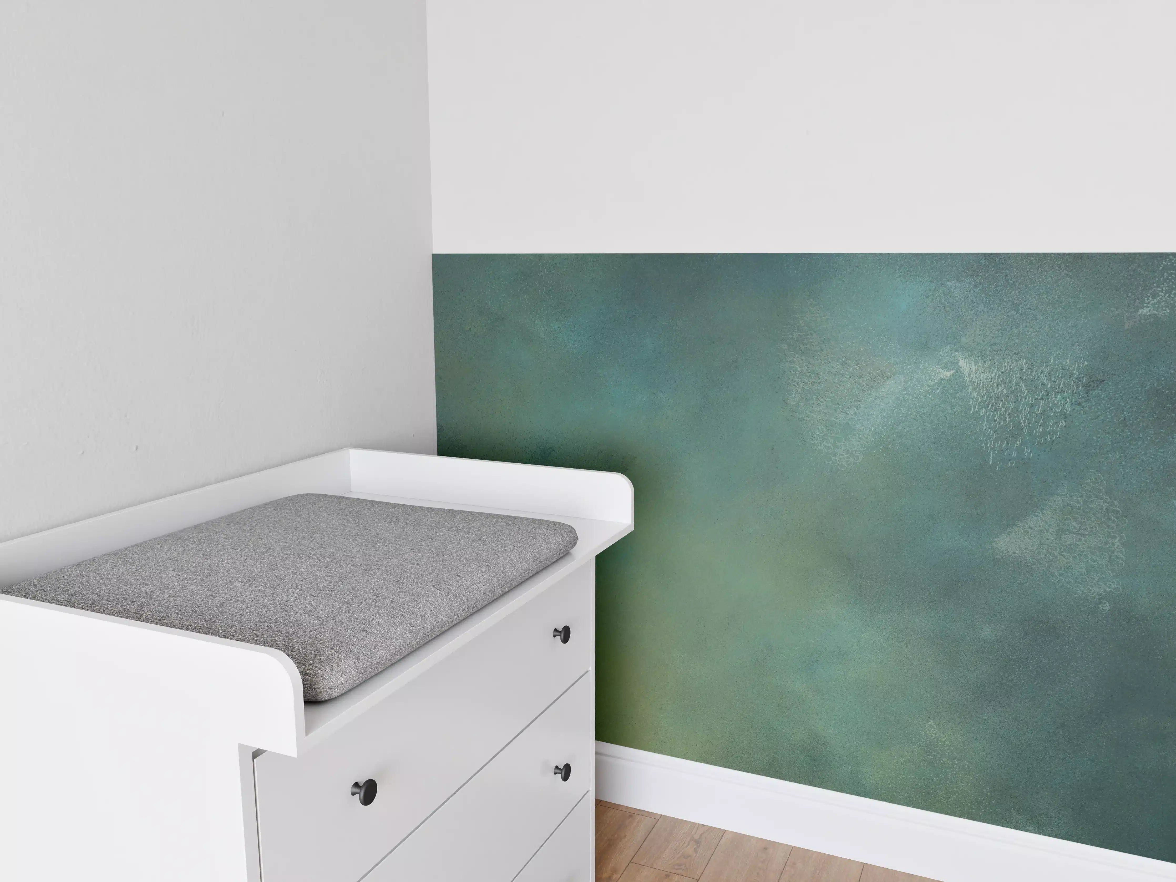 Babyzimmer Wandgestaltung - Dunkle strukturierte Wandgestaltung