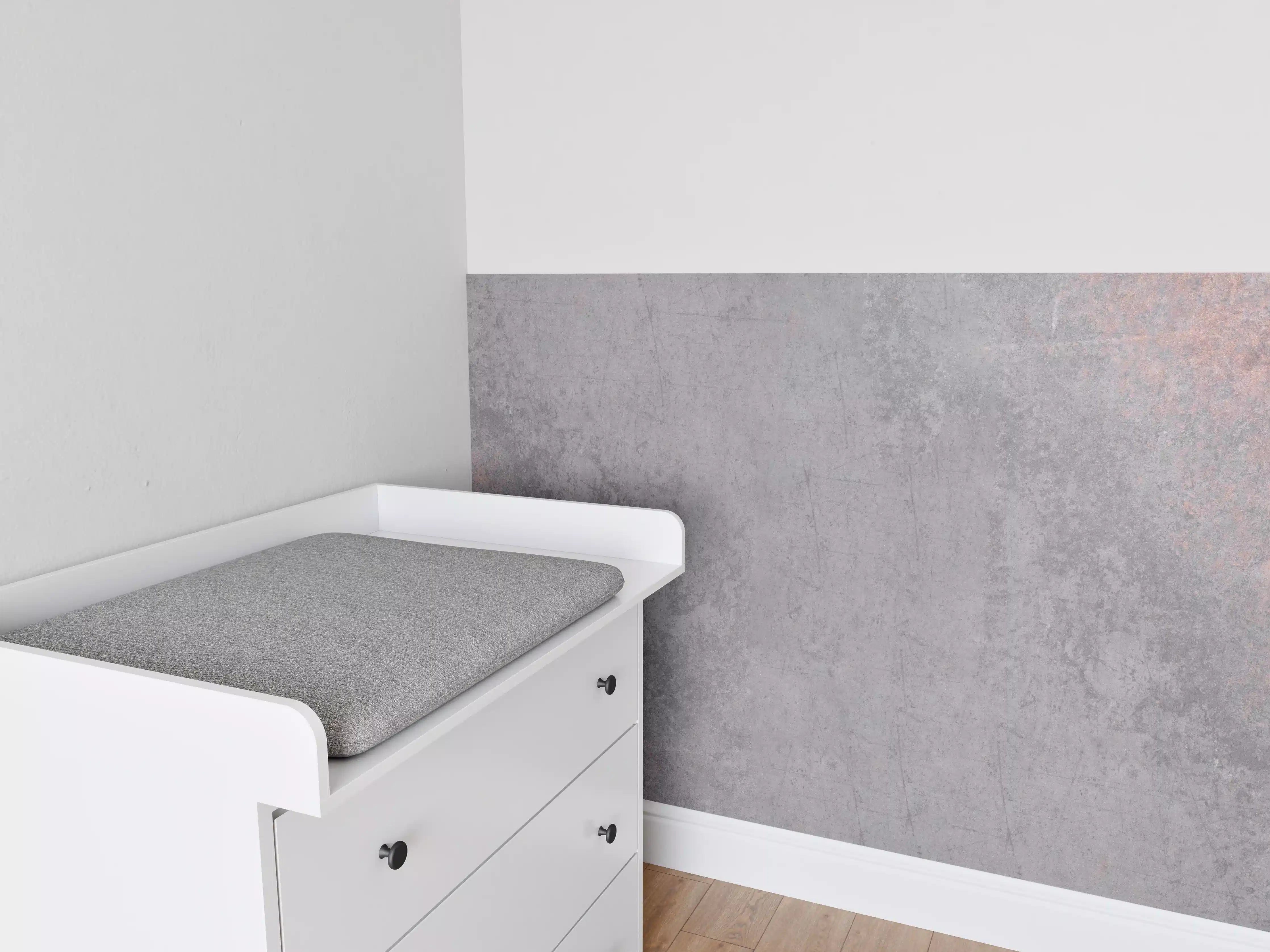Babyzimmer Wandgestaltung - Dunklen Metall Steinhintergrund