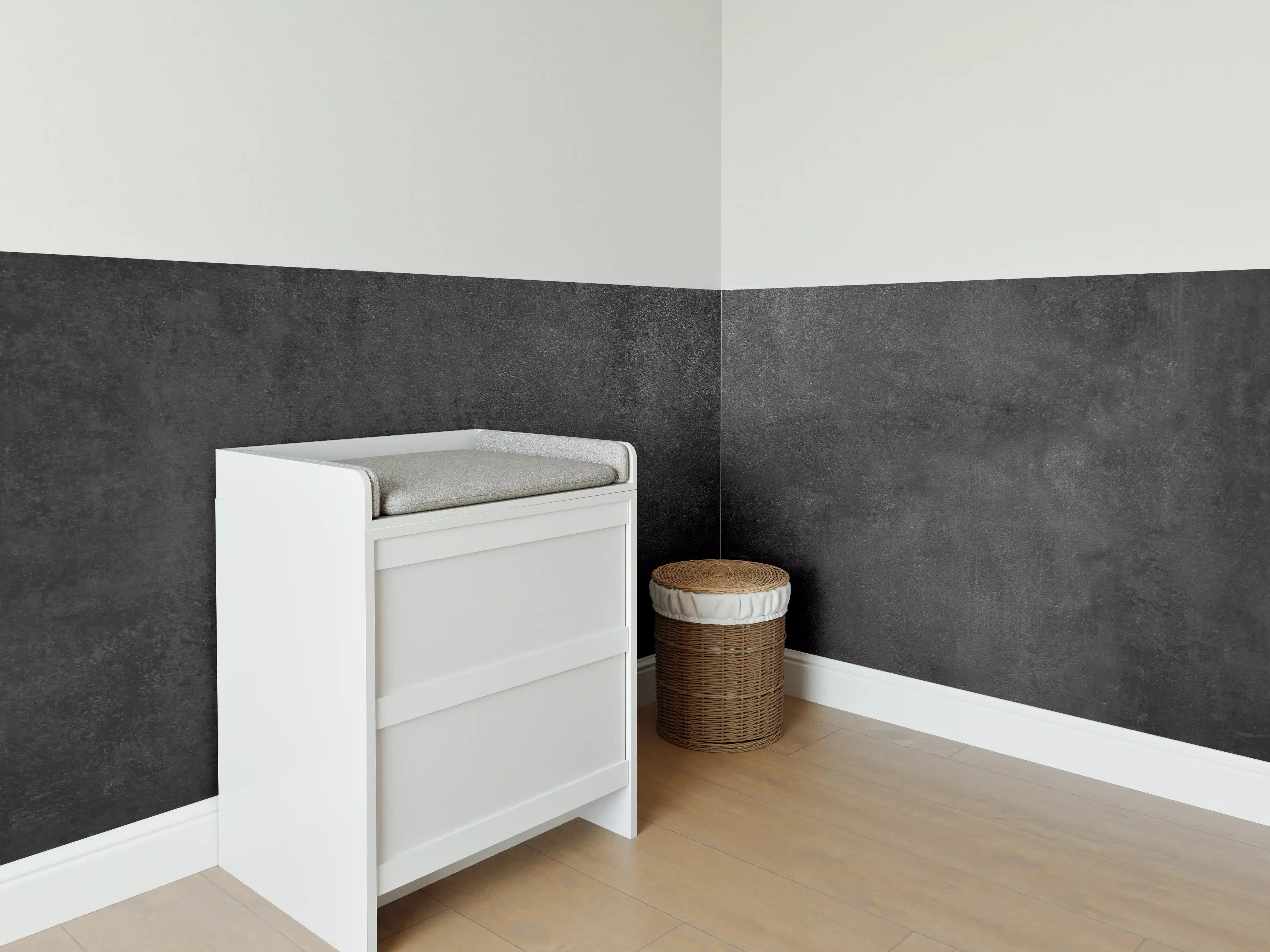 Babyzimmer Wandgestaltung - Dunkler Schiefer Textur