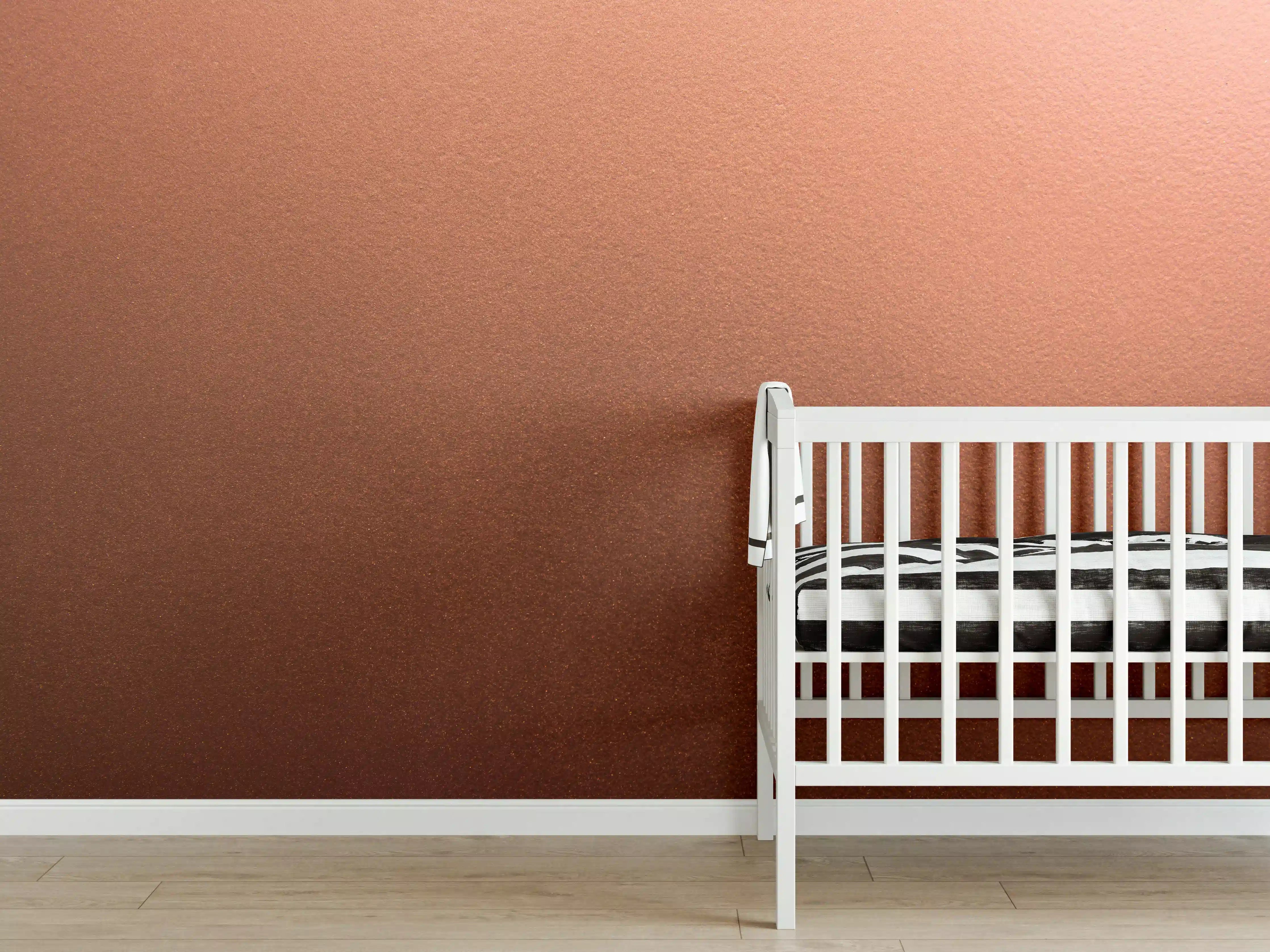 Babyzimmer Wandgestaltung - Dunkles blasses Bronze