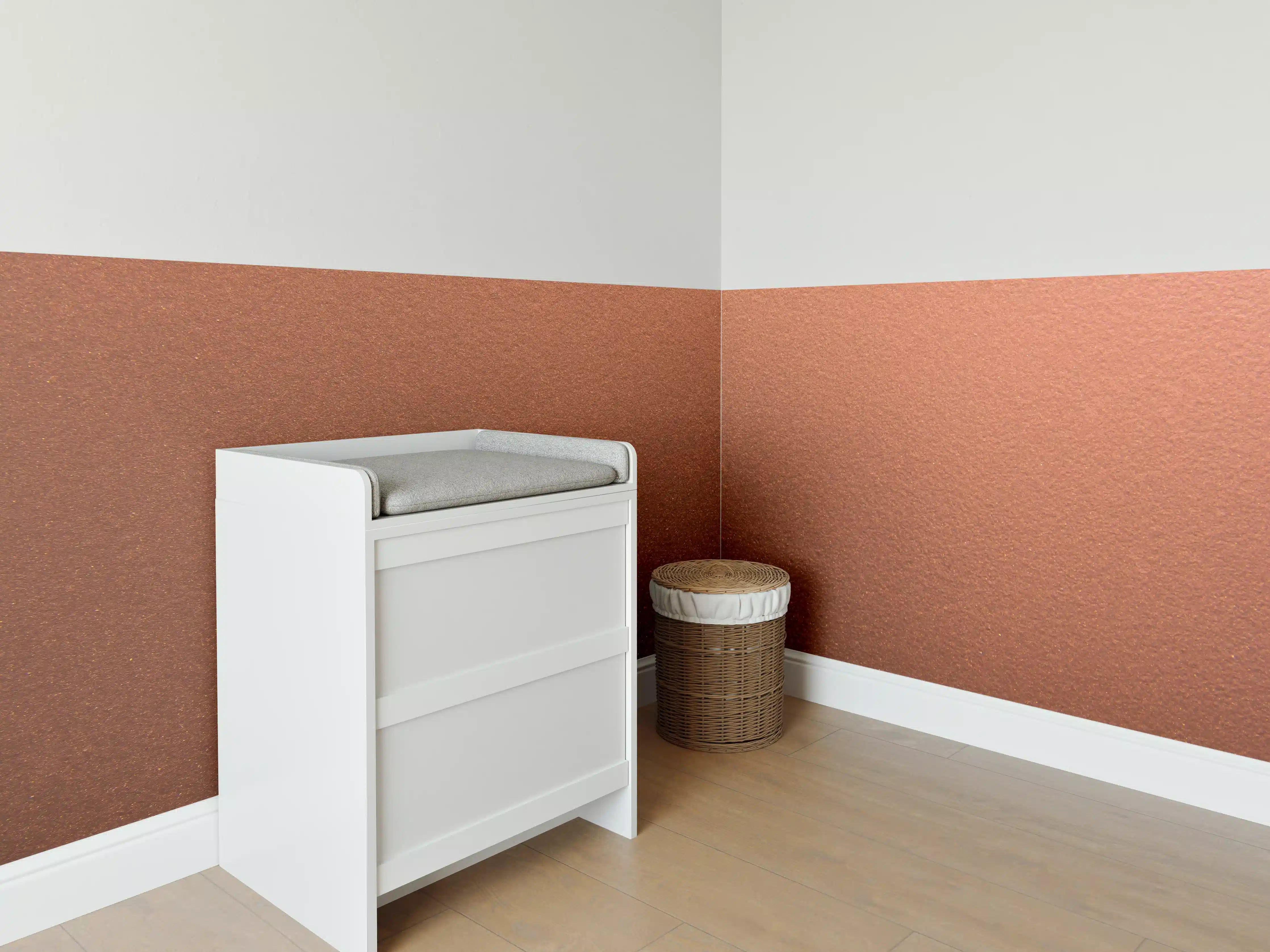 Babyzimmer Wandgestaltung - Dunkles blasses Bronze