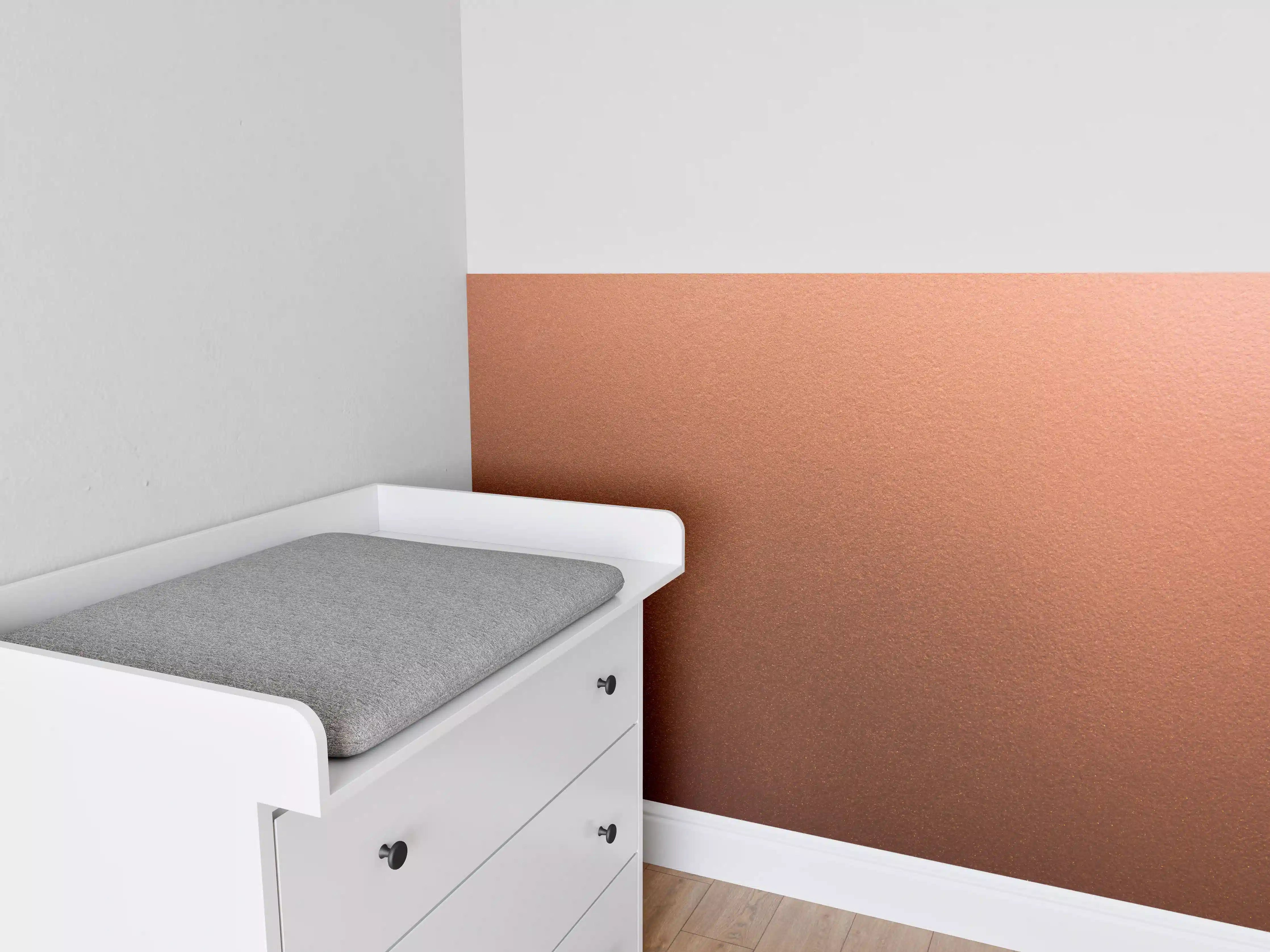 Babyzimmer Wandgestaltung - Dunkles blasses Bronze