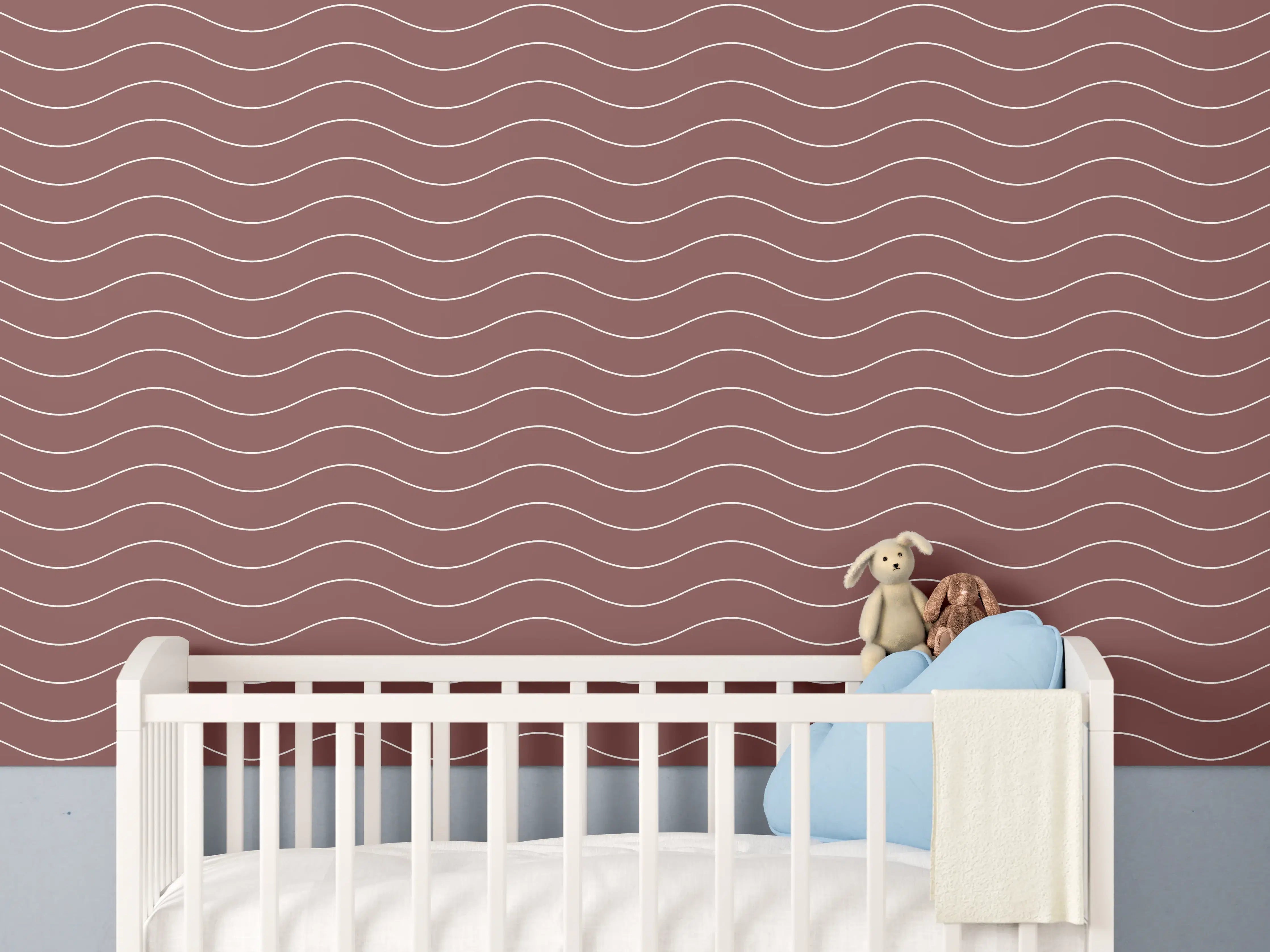 Babyzimmer Wandgestaltung - Edle Farb-Nuancen in warmem Braun