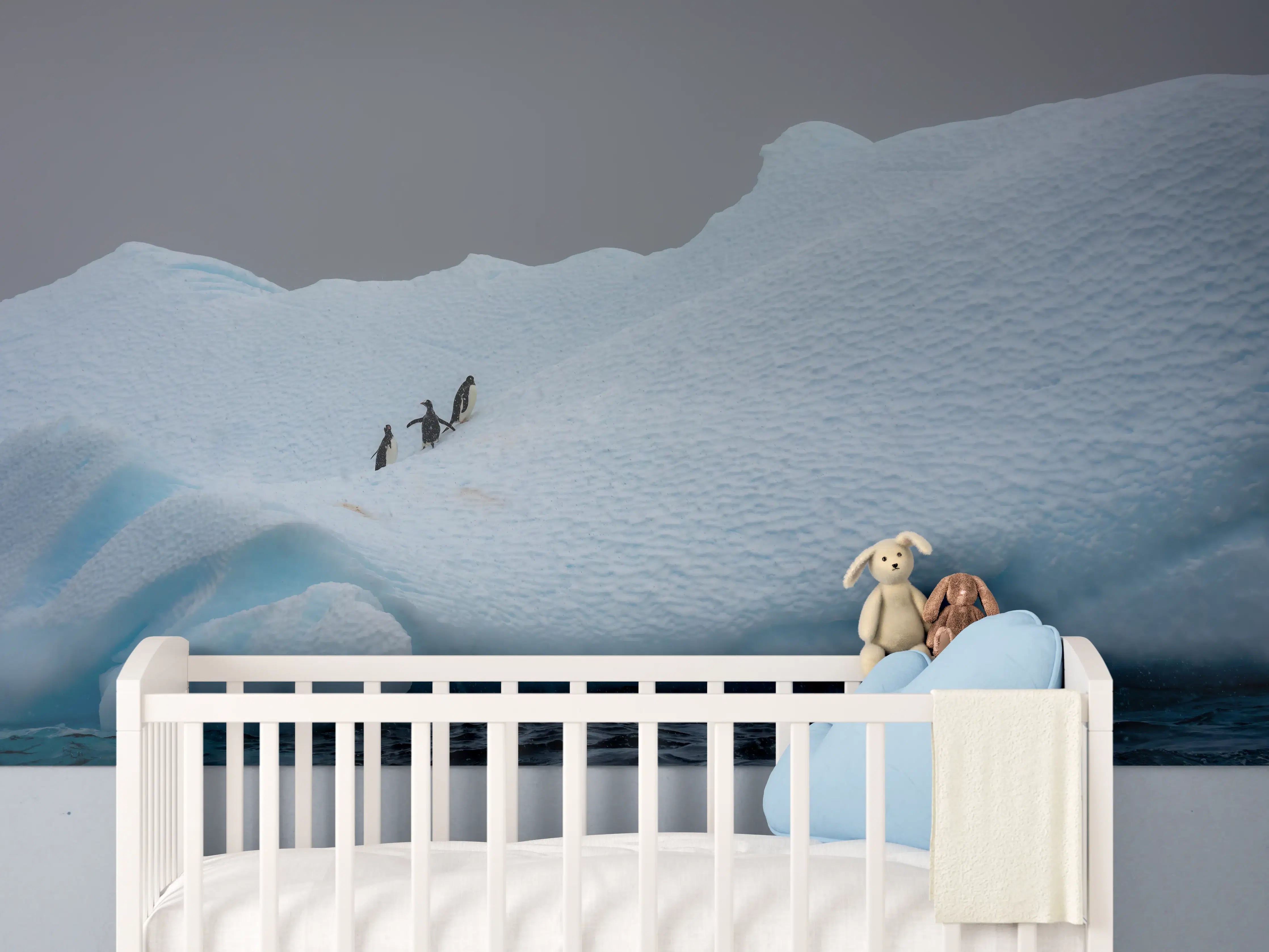 Babyzimmer Wandgestaltung - Eisige Region - Südpol