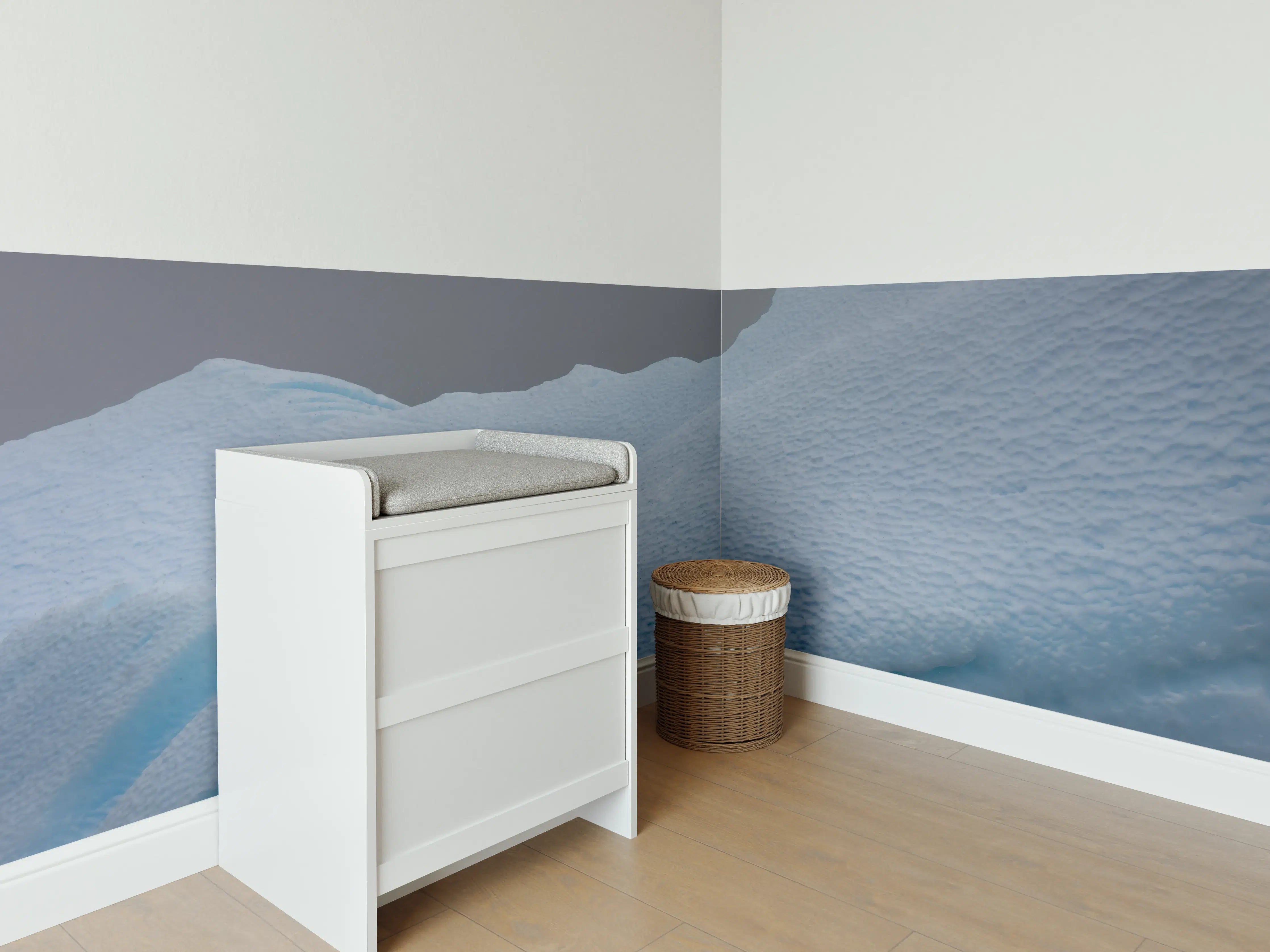 Babyzimmer Wandgestaltung - Eisige Region - Südpol