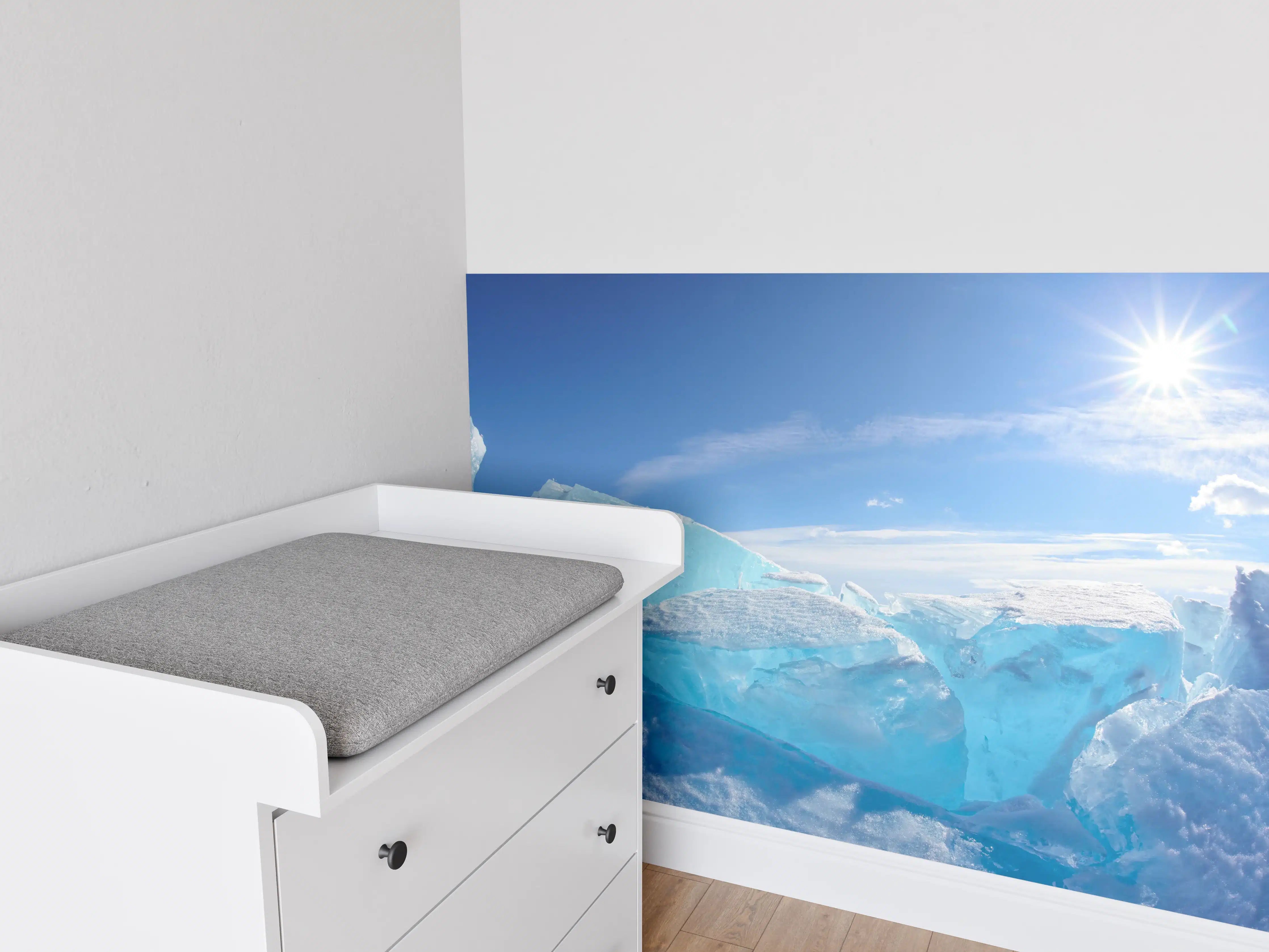 Babyzimmer Wandgestaltung - Eisriff am Baikalsee