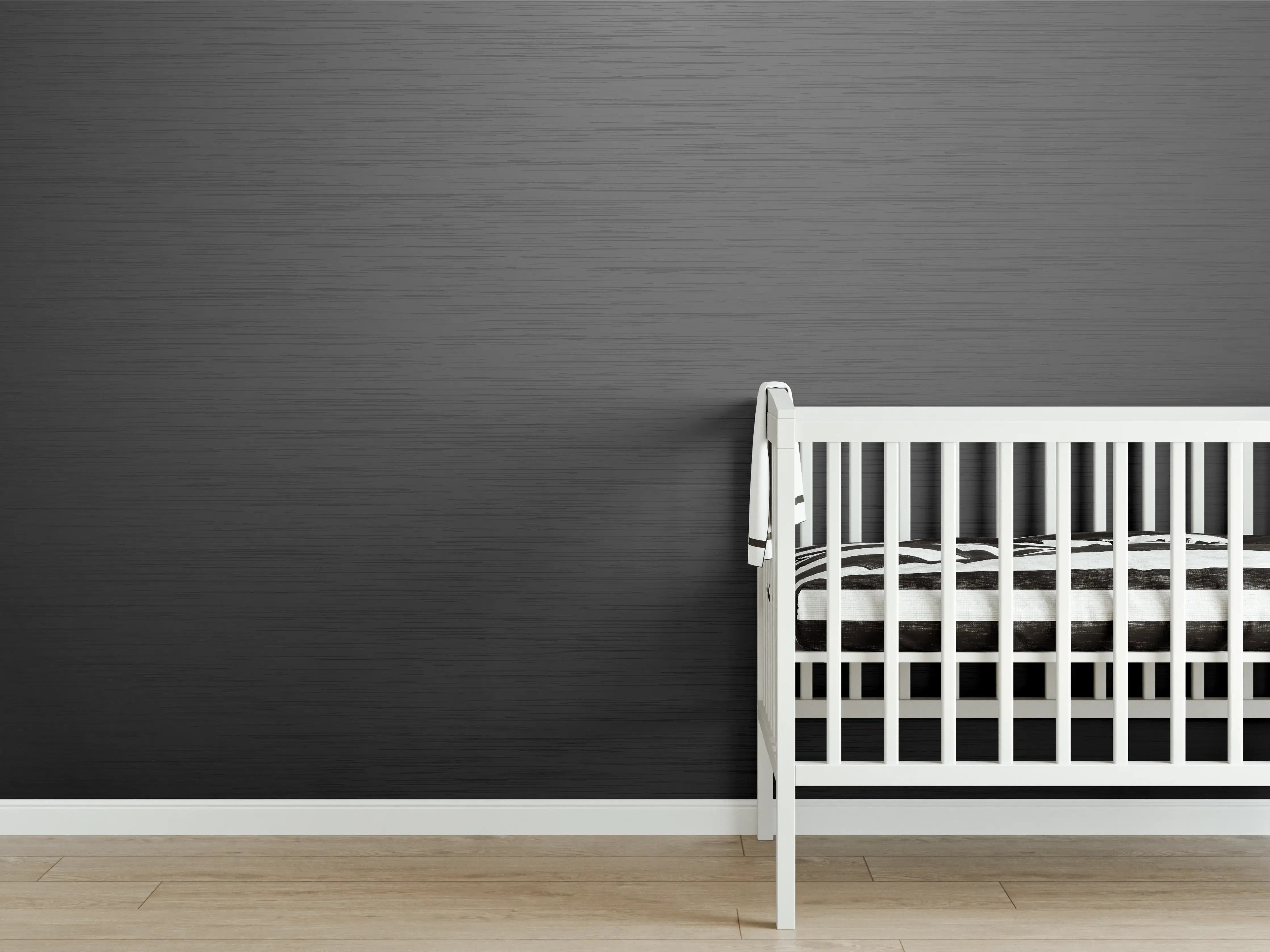 Babyzimmer Wandgestaltung - Elegante Graue Textur