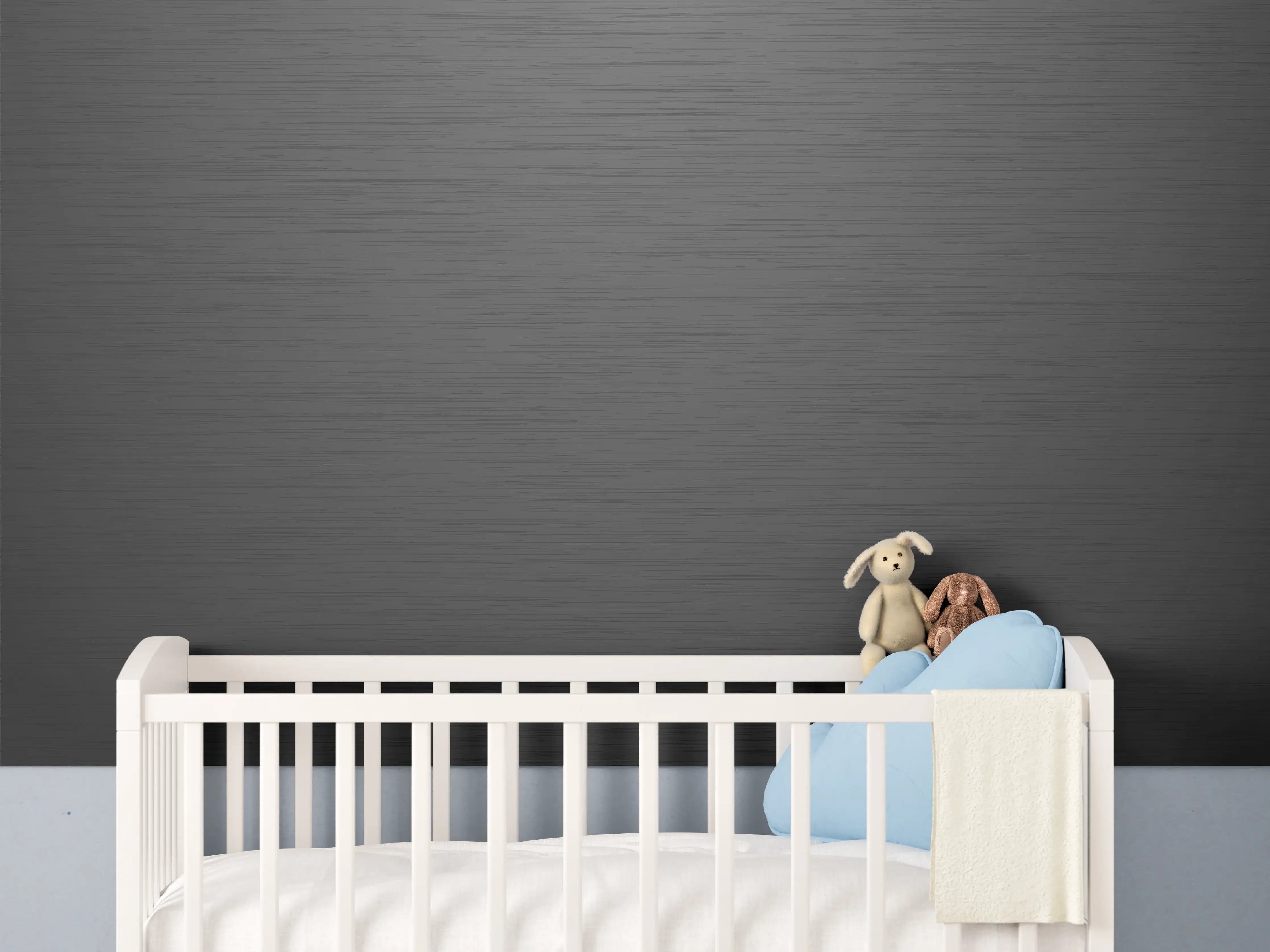 Babyzimmer Wandgestaltung - Elegante Graue Textur