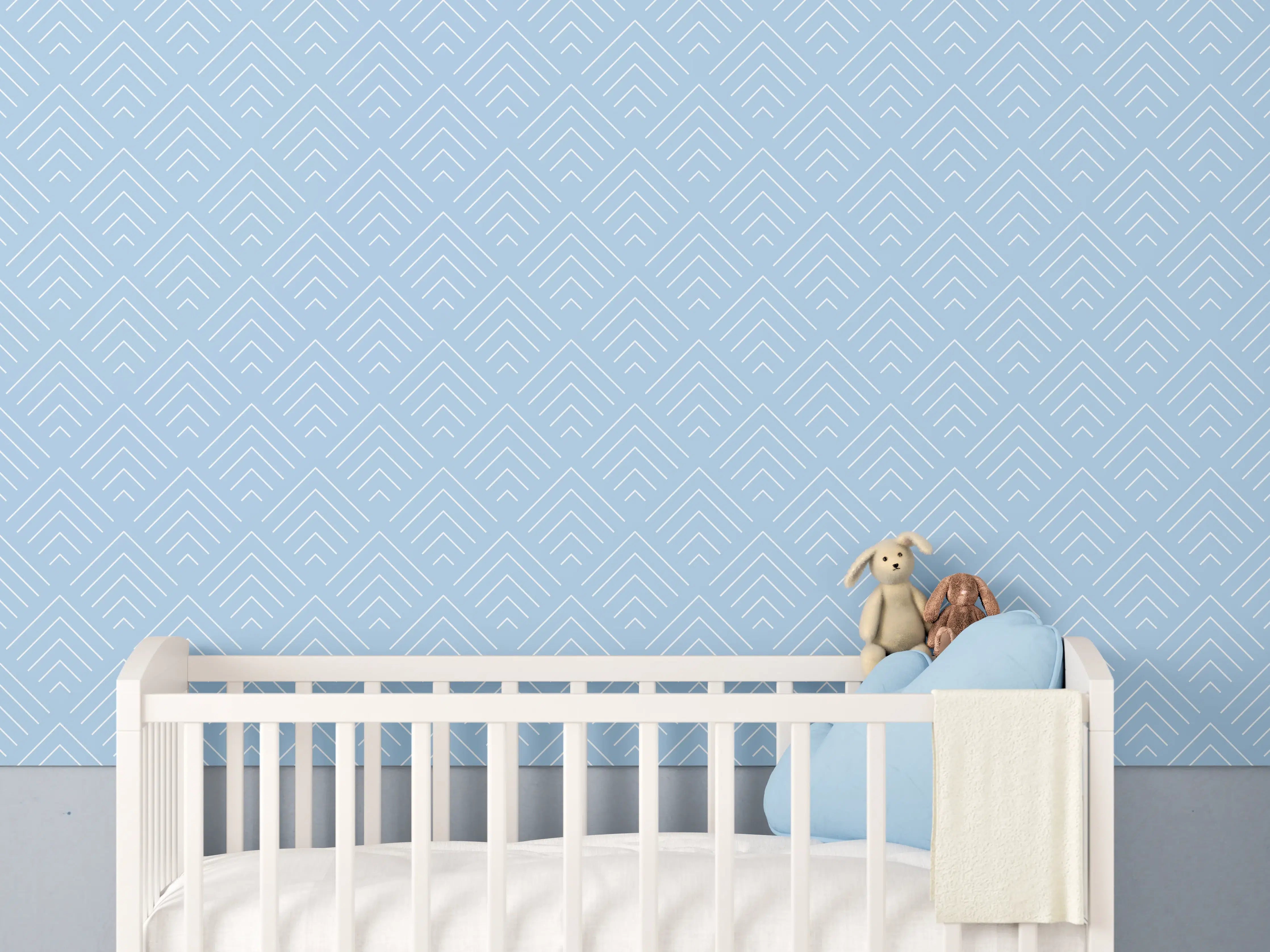 Babyzimmer Wandgestaltung - Elegante Wasserfall-Keramik