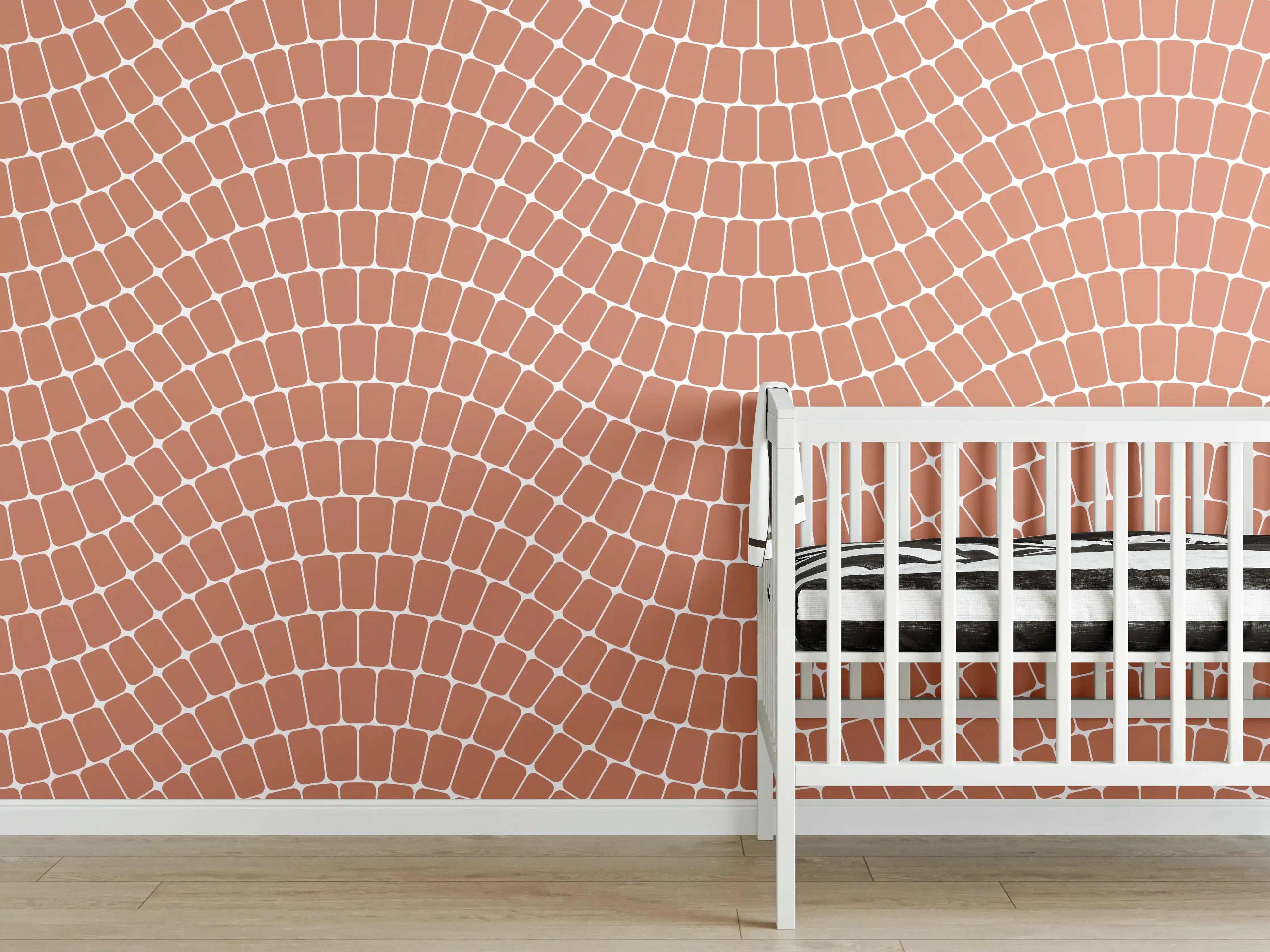 Babyzimmer Wandgestaltung - Elegante Weiße Marmor-Textur mit zarten Graunuancen