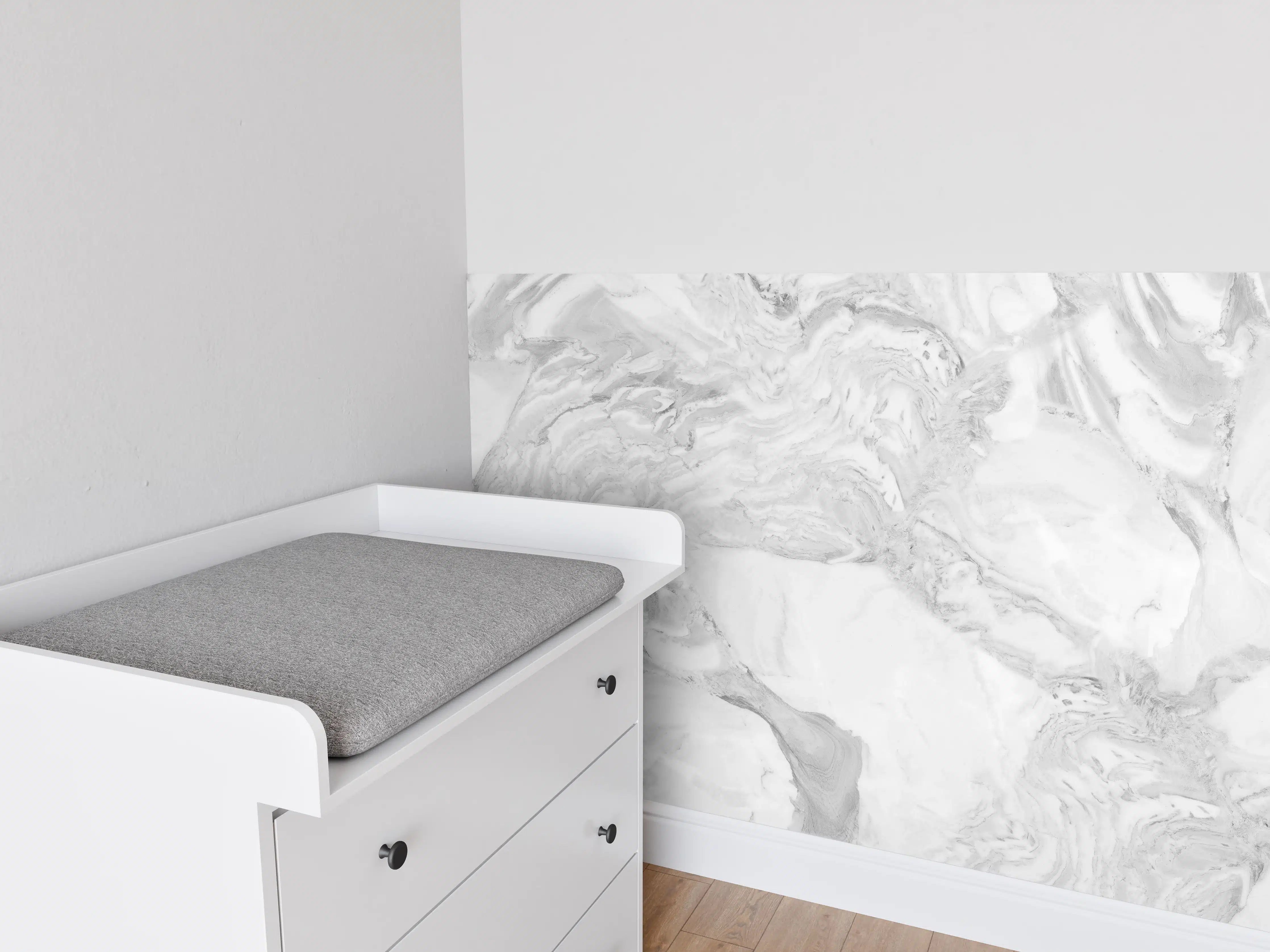 Babyzimmer Wandgestaltung - Elfenbein italienischer Marmor