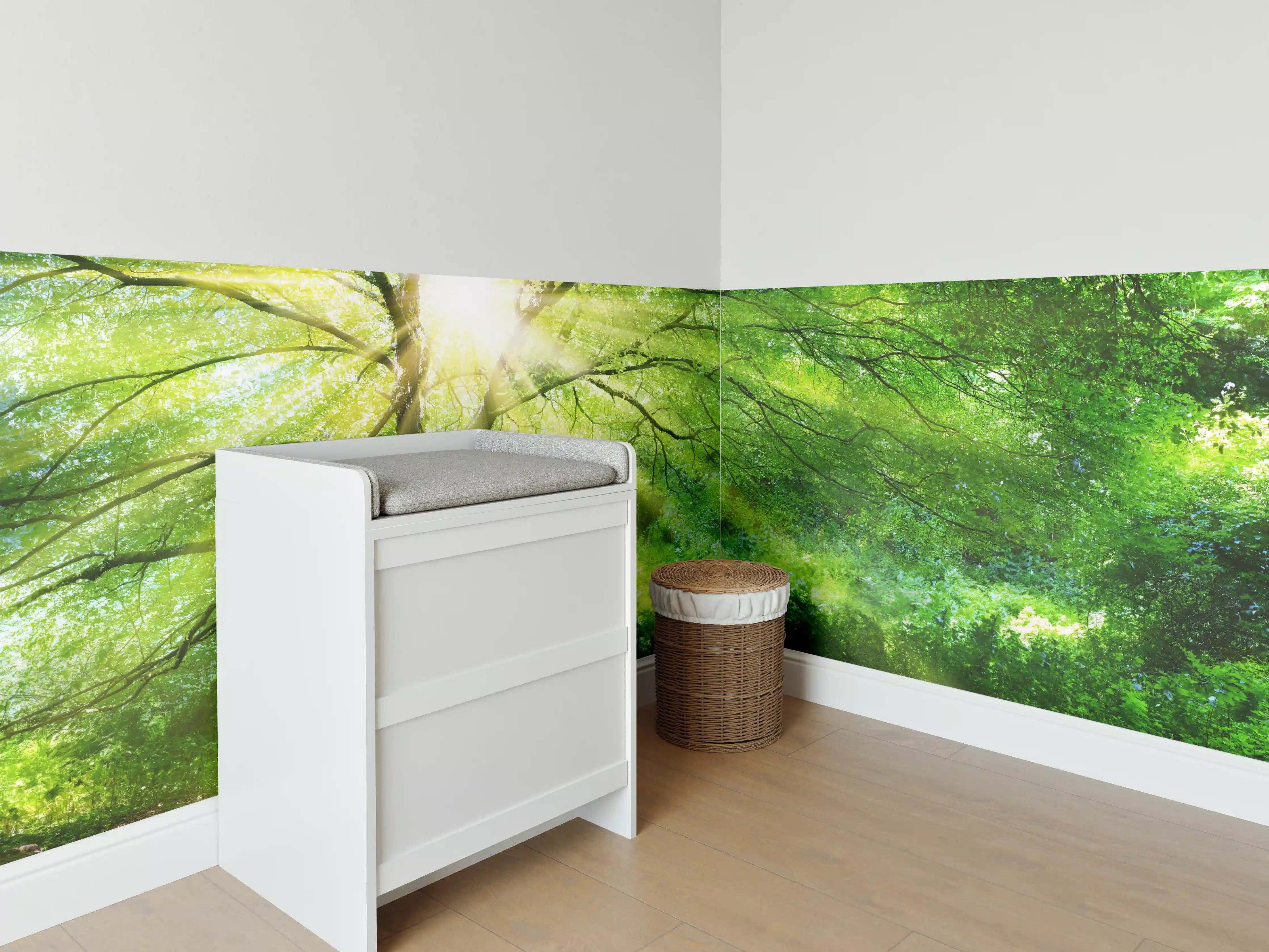 Babyzimmer Wandgestaltung - Energiegeladener Wald