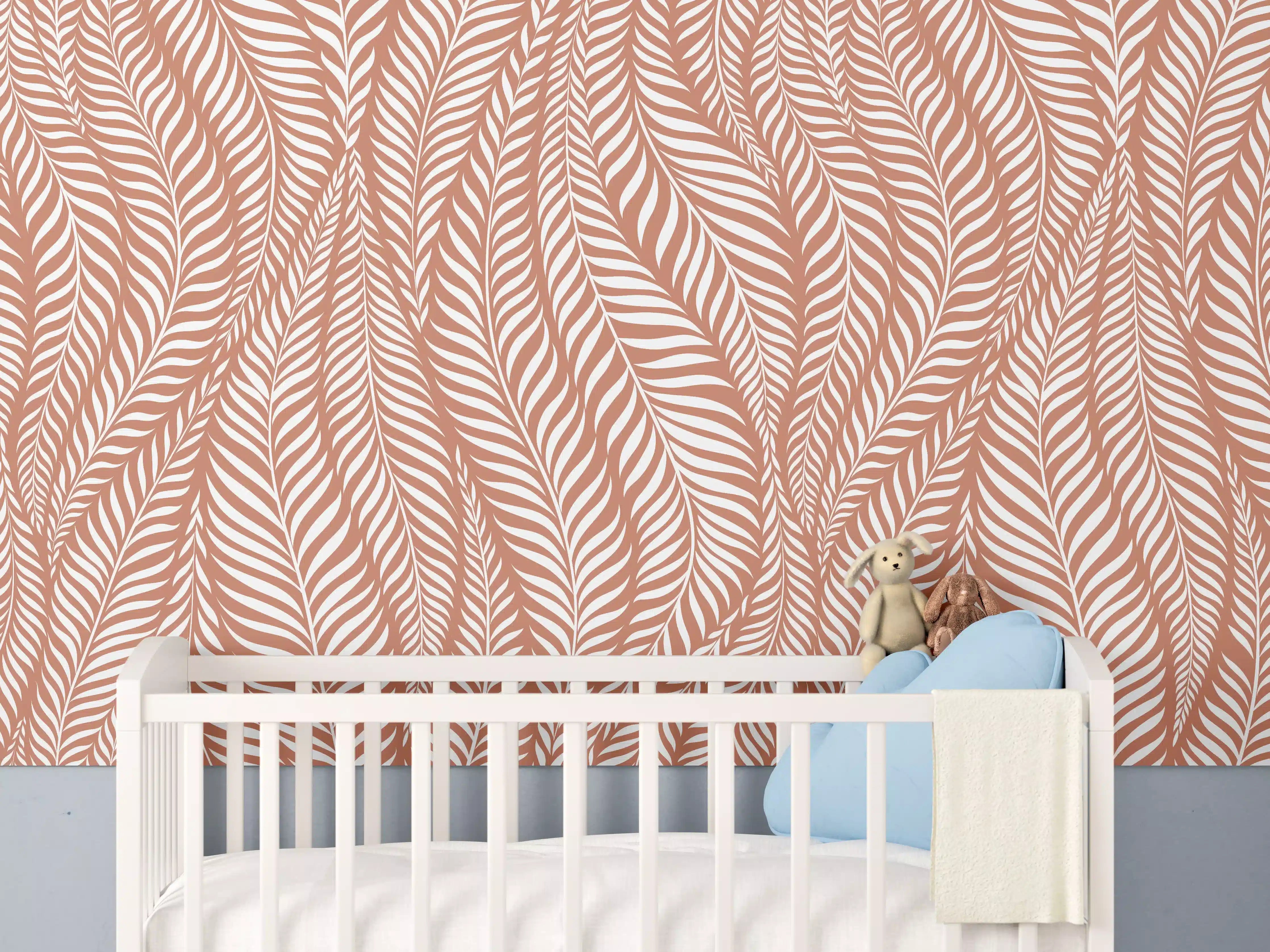Babyzimmer Wandgestaltung - Exquisite weiße Marmortextur mit sanften Graunuancen