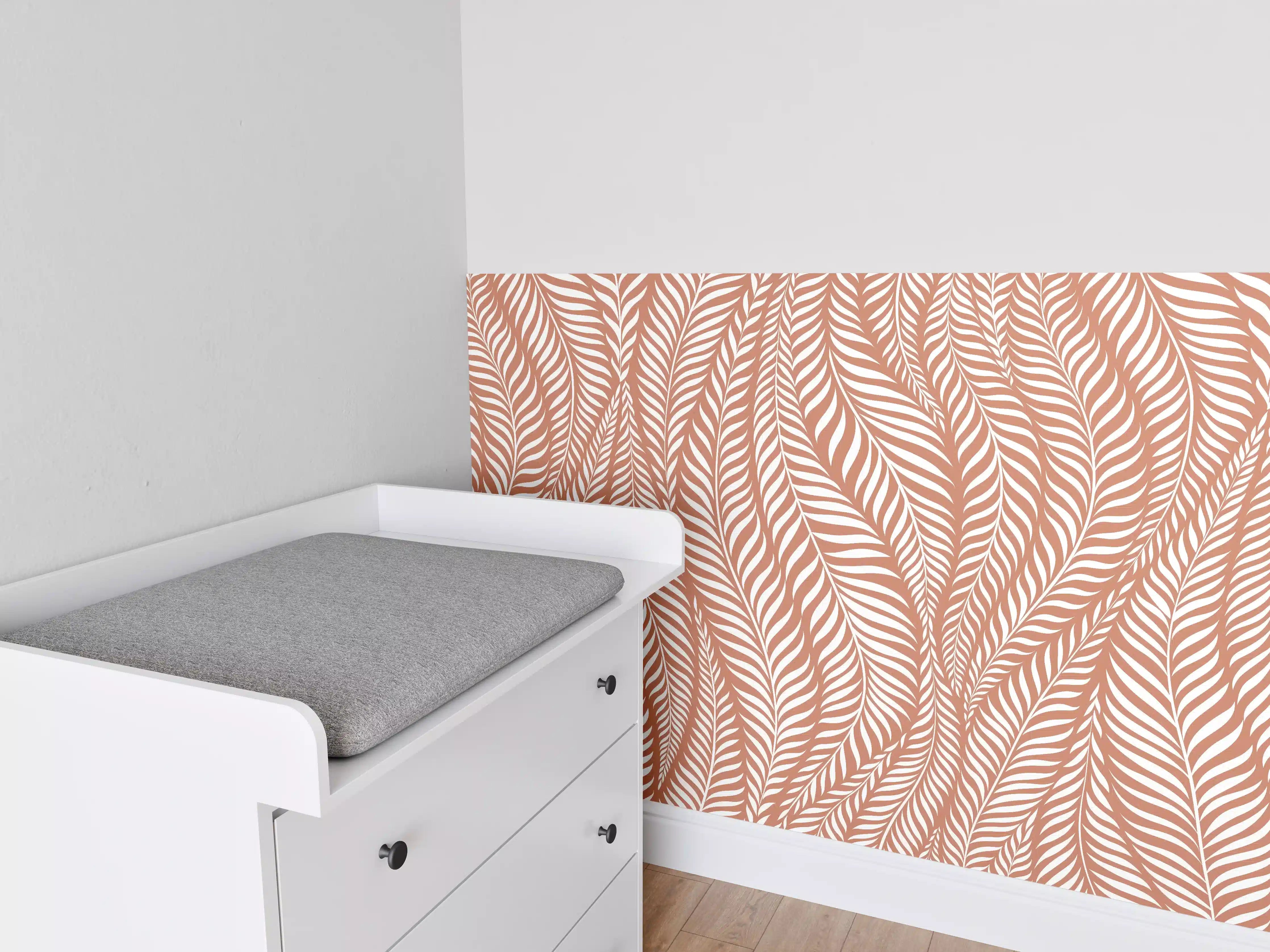 Babyzimmer Wandgestaltung - Exquisite weiße Marmortextur mit sanften Graunuancen