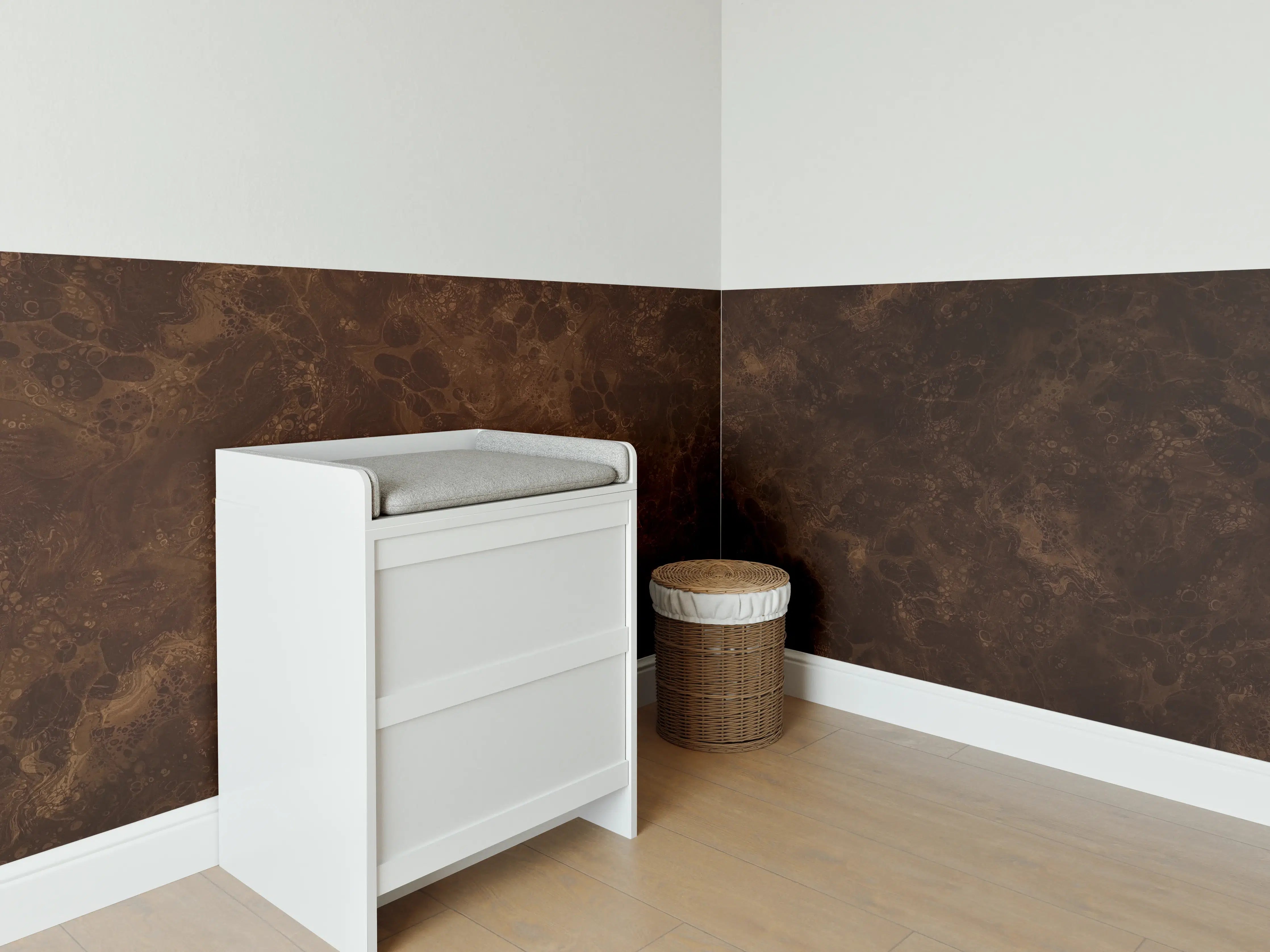 Babyzimmer Wandgestaltung - Fantasievolle Farbmischung