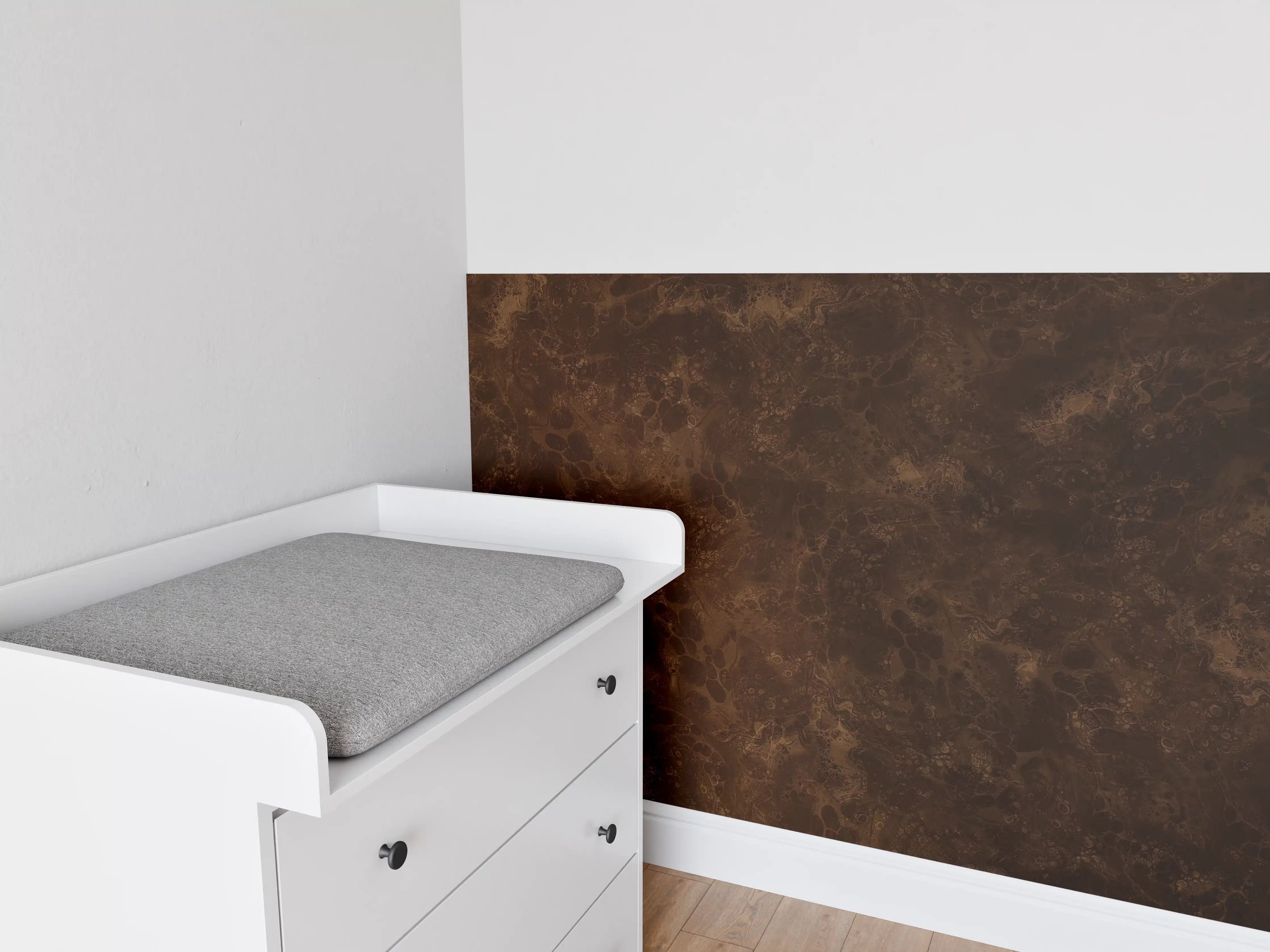 Babyzimmer Wandgestaltung - Fantasievolle Farbmischung