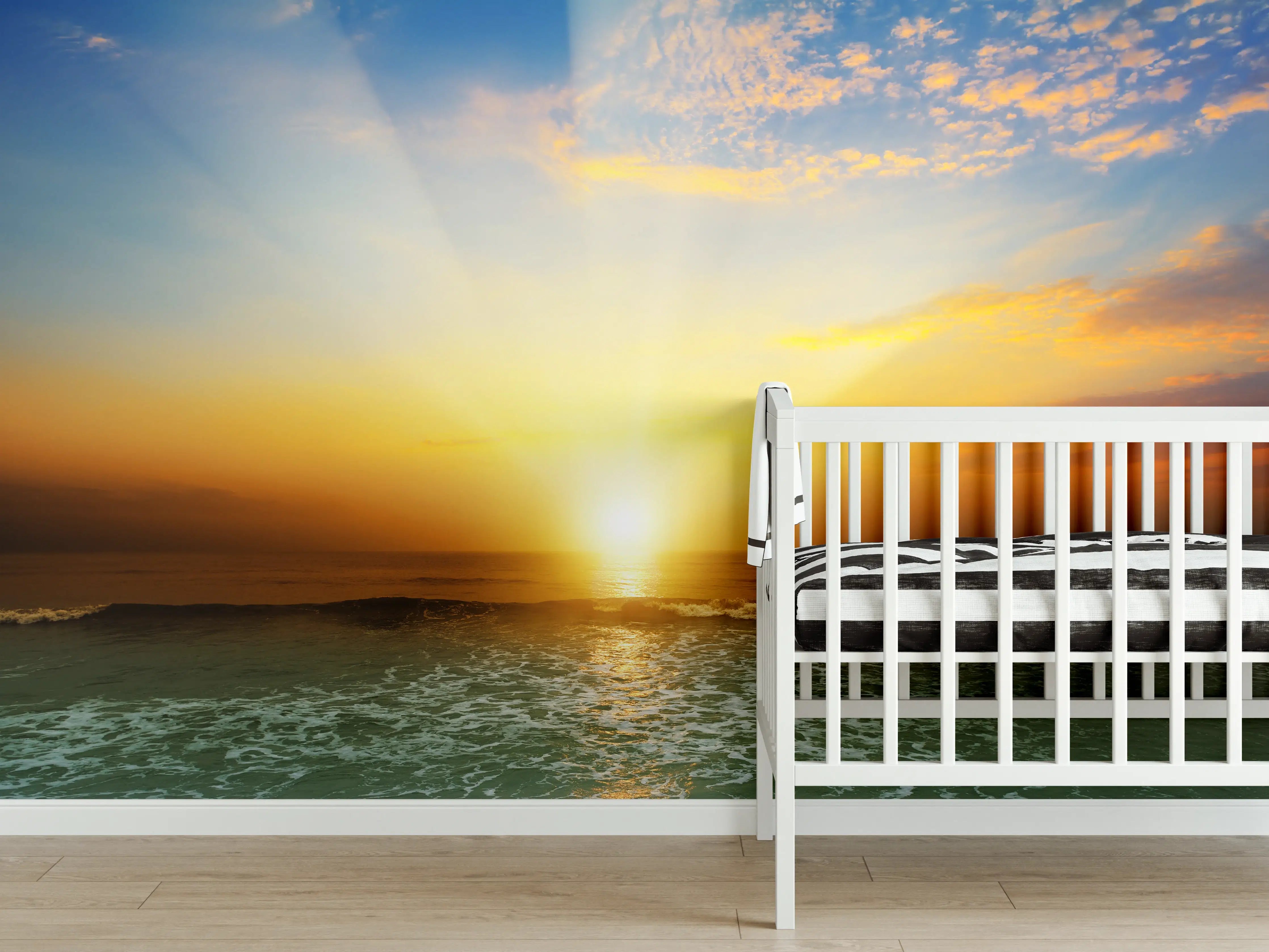 Babyzimmer Wandgestaltung - Fantastischer Sonnenuntergang an Mexicos Pazifikküste