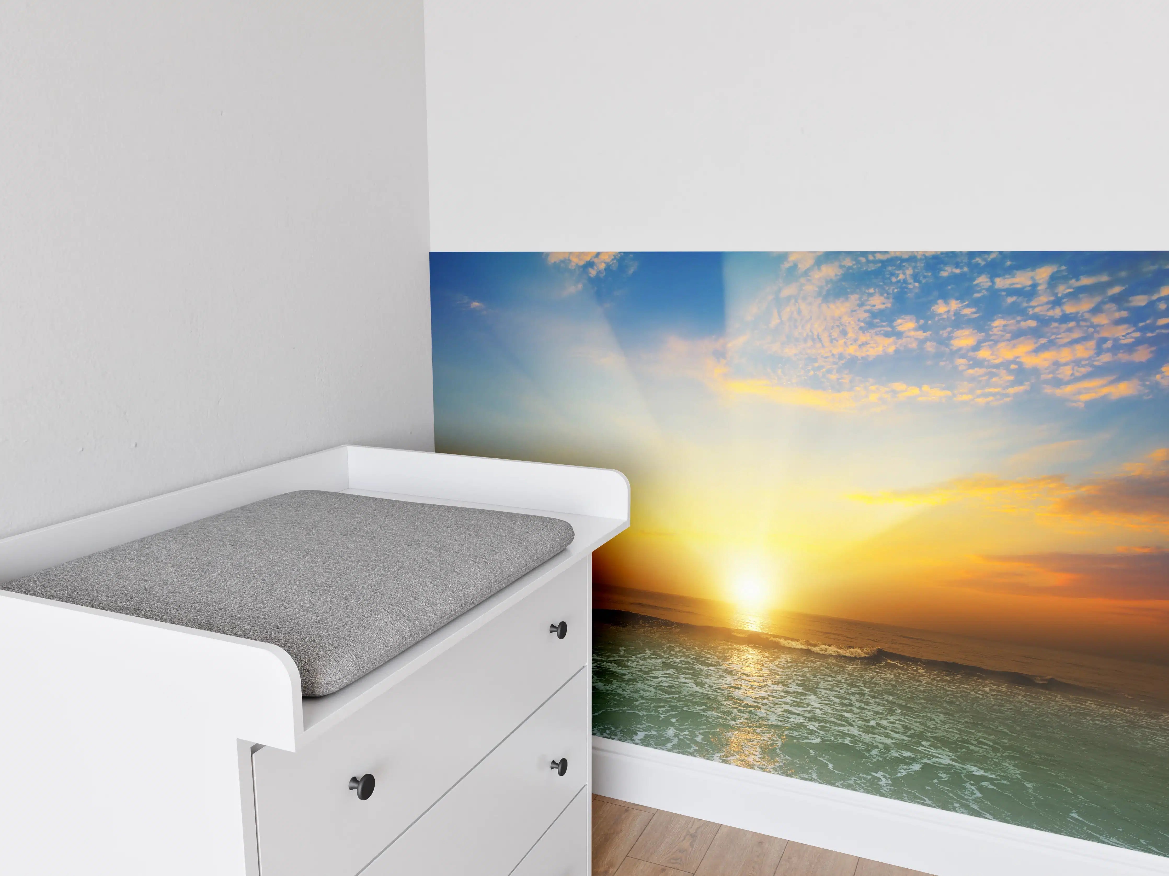 Babyzimmer Wandgestaltung - Fantastischer Sonnenuntergang an Mexicos Pazifikküste