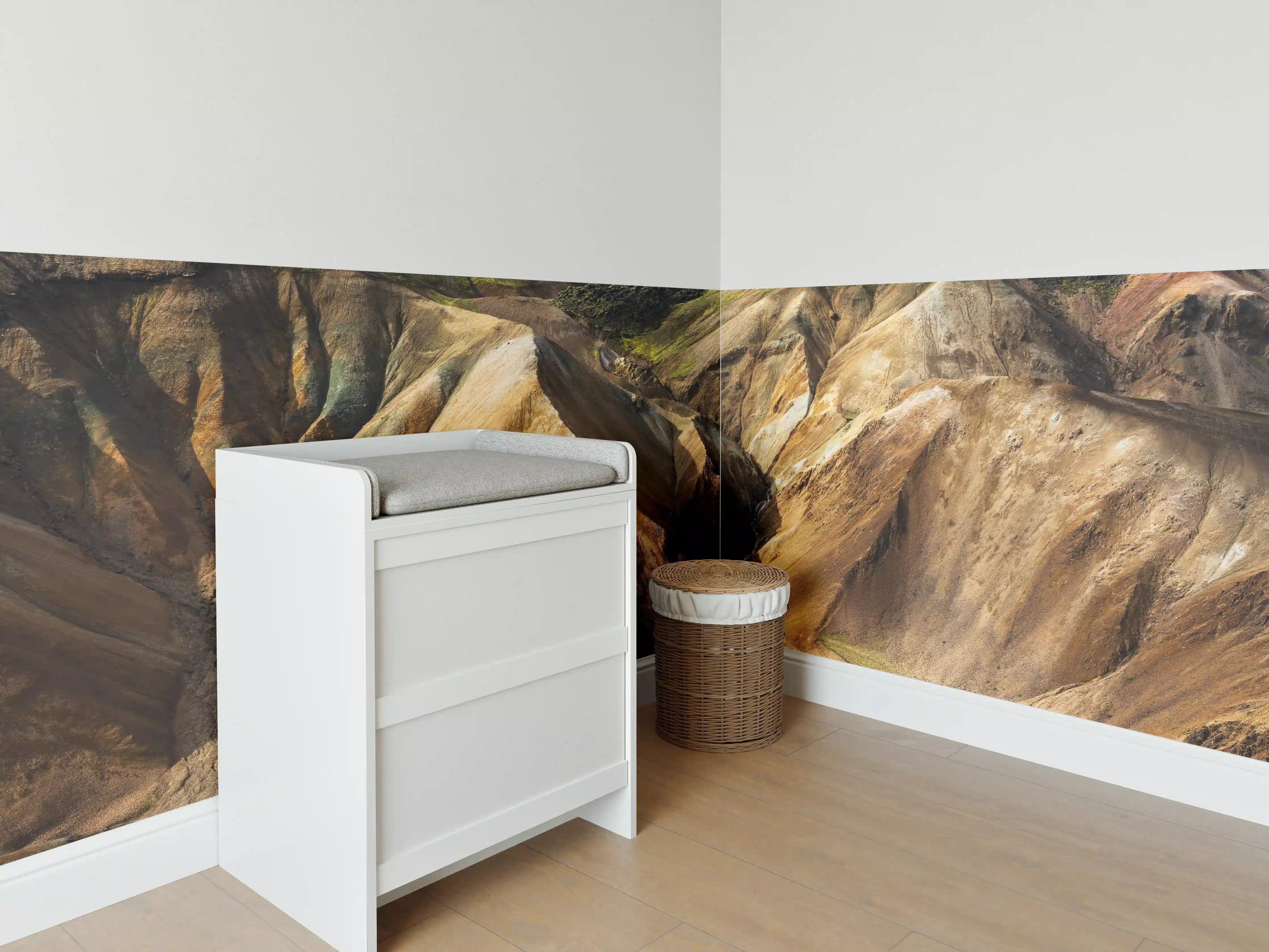 Babyzimmer Wandgestaltung - Farbenpracht Landmannalaugar