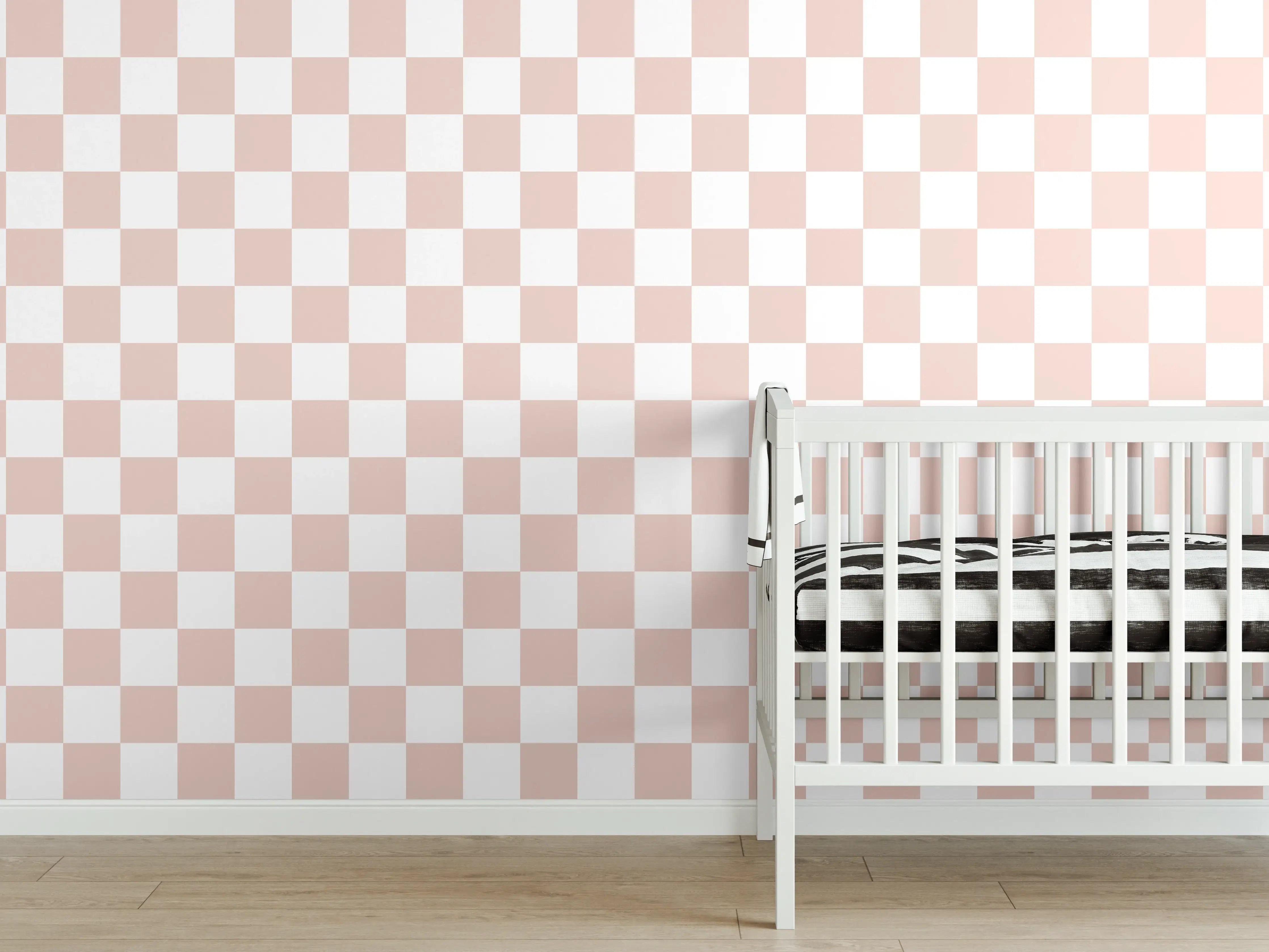 Babyzimmer Wandgestaltung - Fein strukturierte Weiß-Grau-Marmortextur