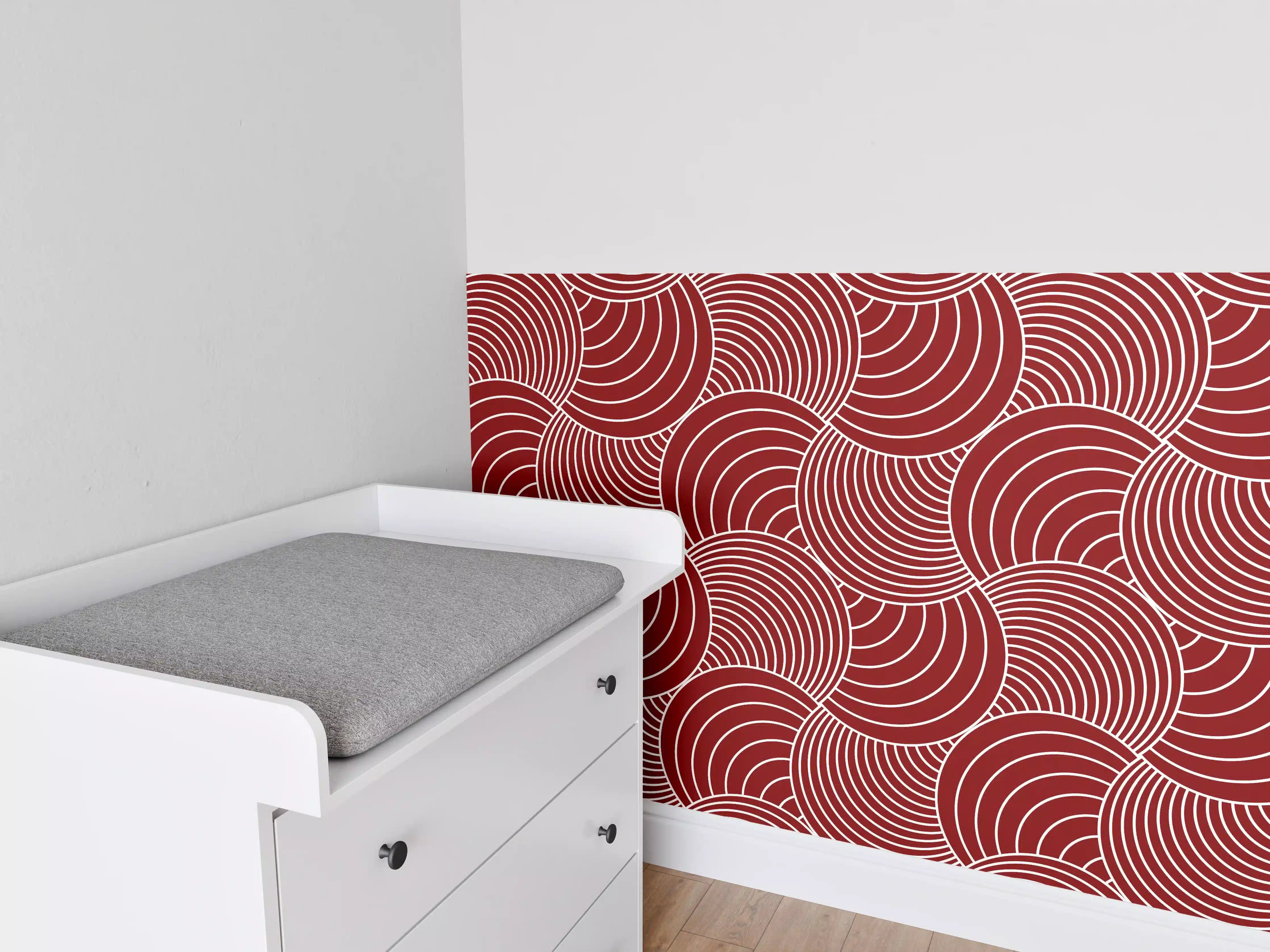 Babyzimmer Wandgestaltung - Fein strukturierter weiß-grauer Marmor mit Nuancen