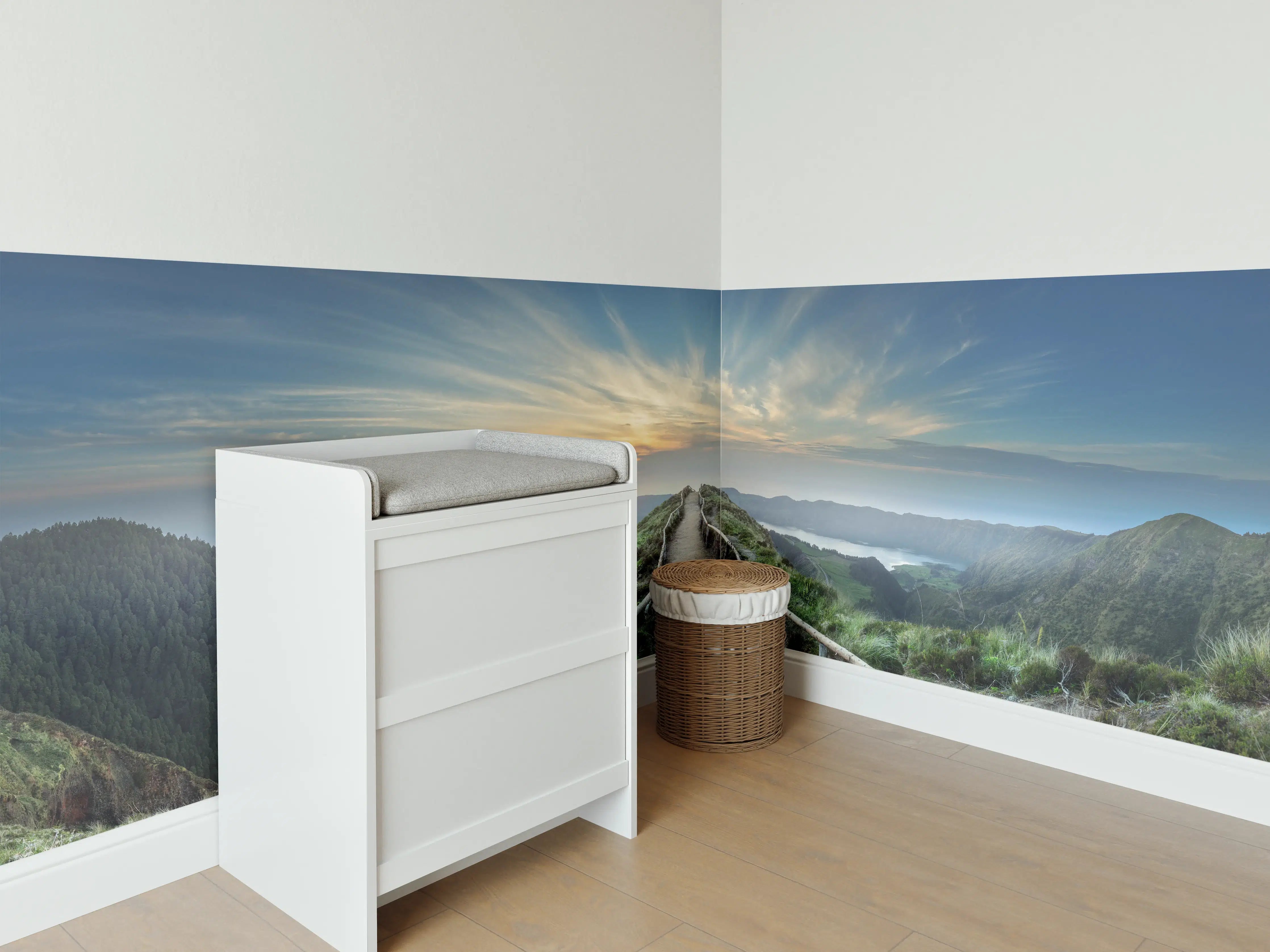 Babyzimmer Wandgestaltung - Fesselnde  Berglandschaft - Ponta Delgada