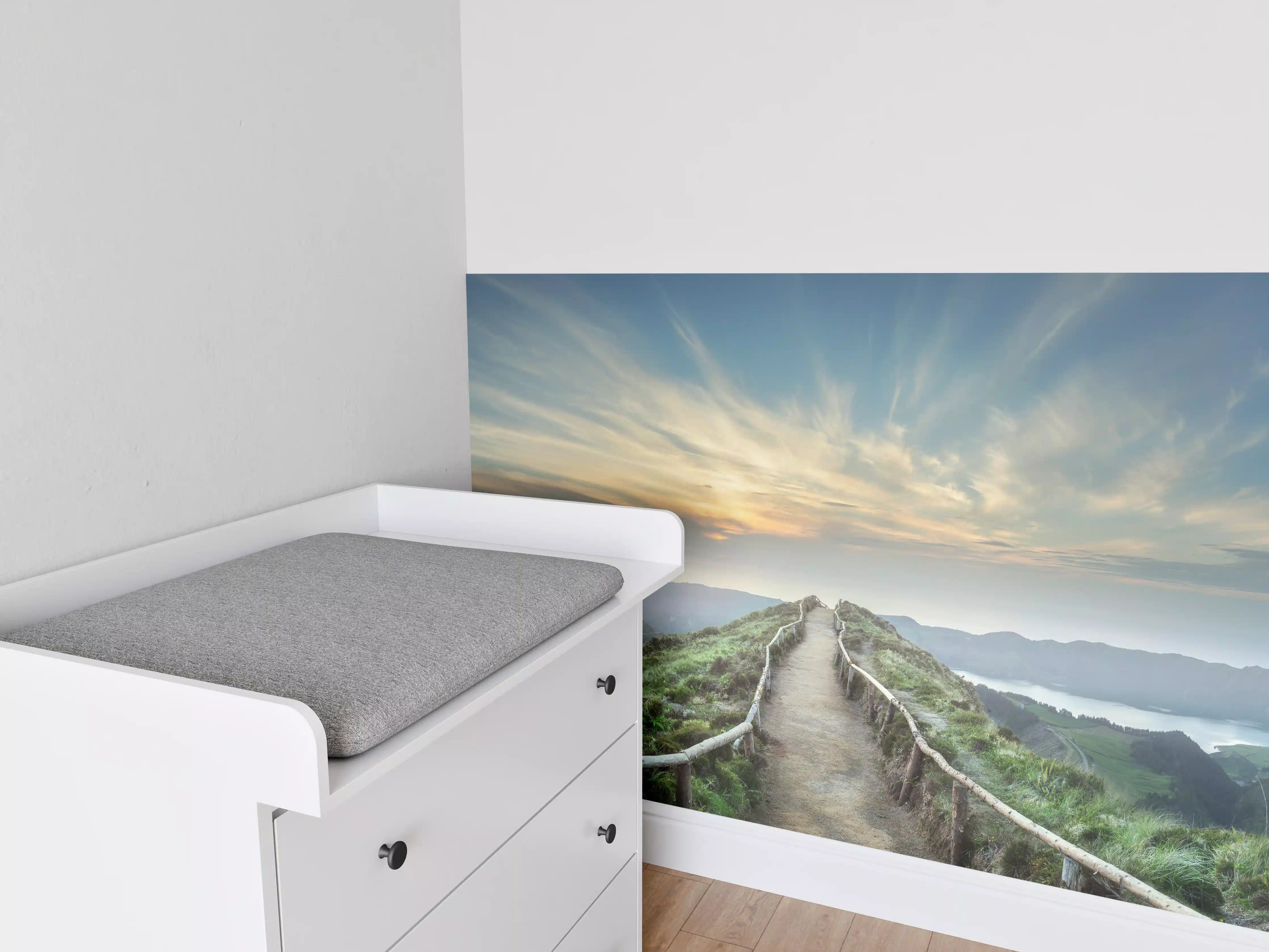 Babyzimmer Wandgestaltung - Fesselnde  Berglandschaft - Ponta Delgada