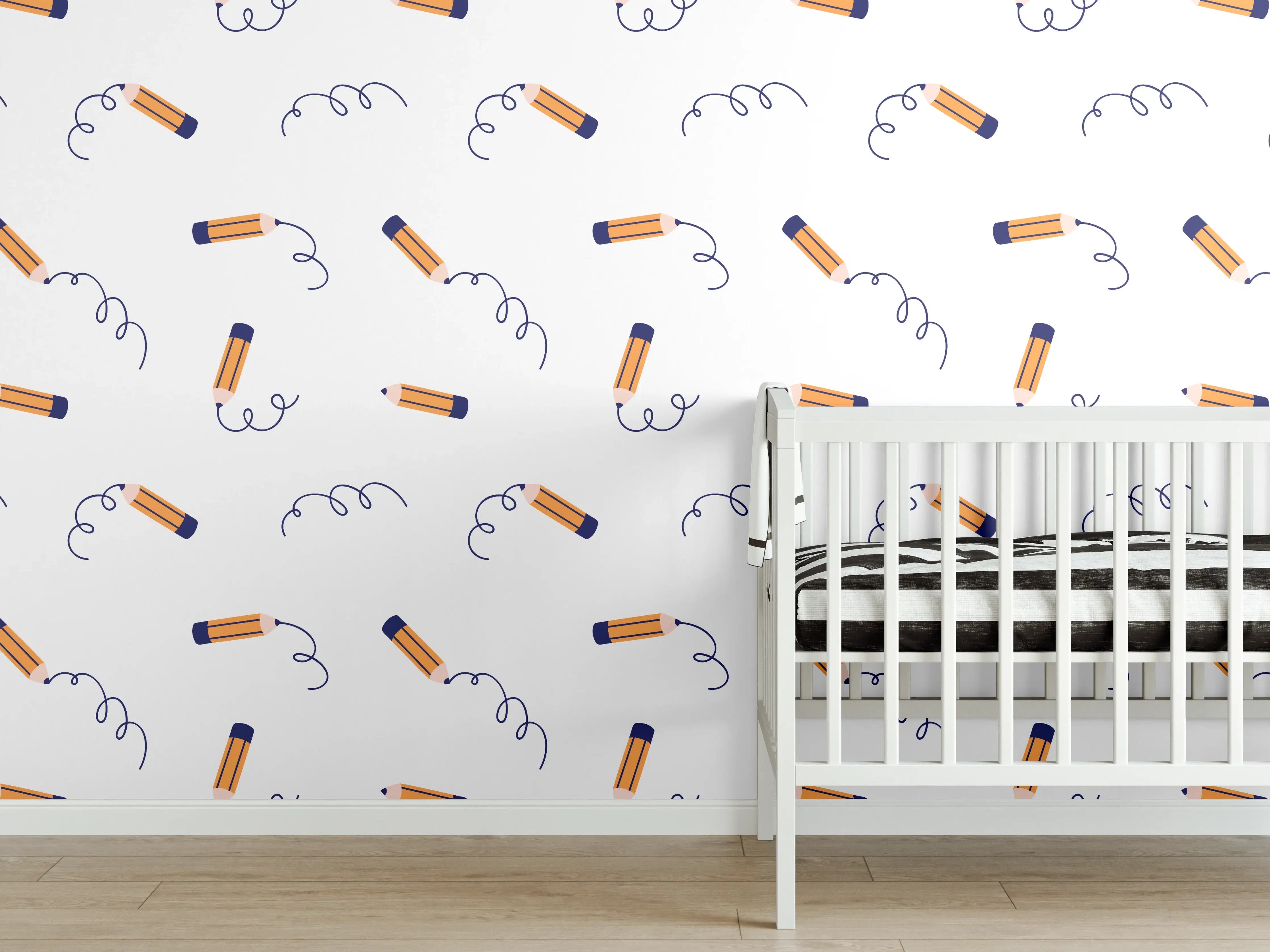 Babyzimmer Wandgestaltung - Feuerzeug mit Rauchmuster