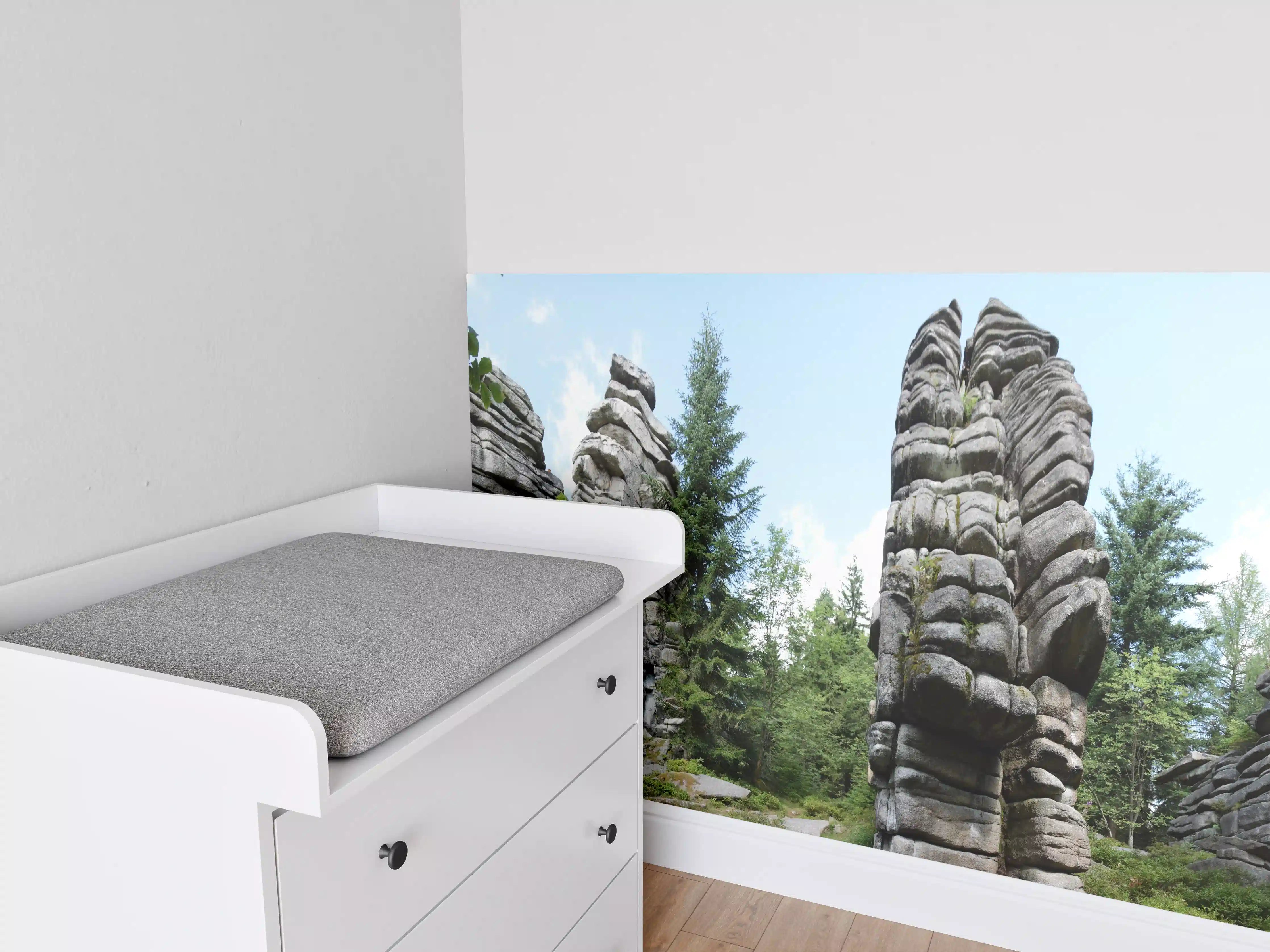 Babyzimmer Wandgestaltung - Fichtelgebirge - Drei Brüder