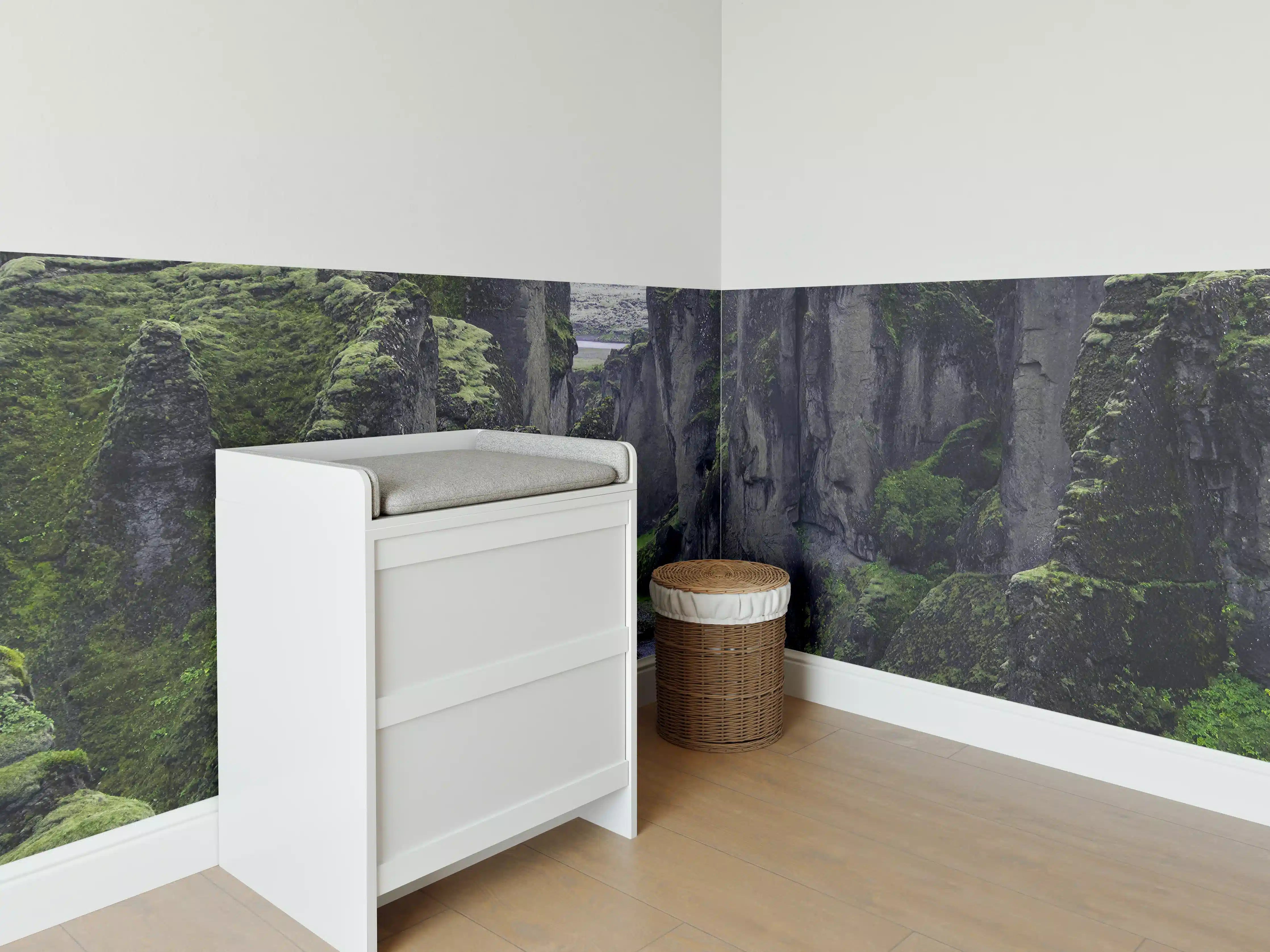 Babyzimmer Wandgestaltung - Fjadrargljufur - Schlucht in Südisland
