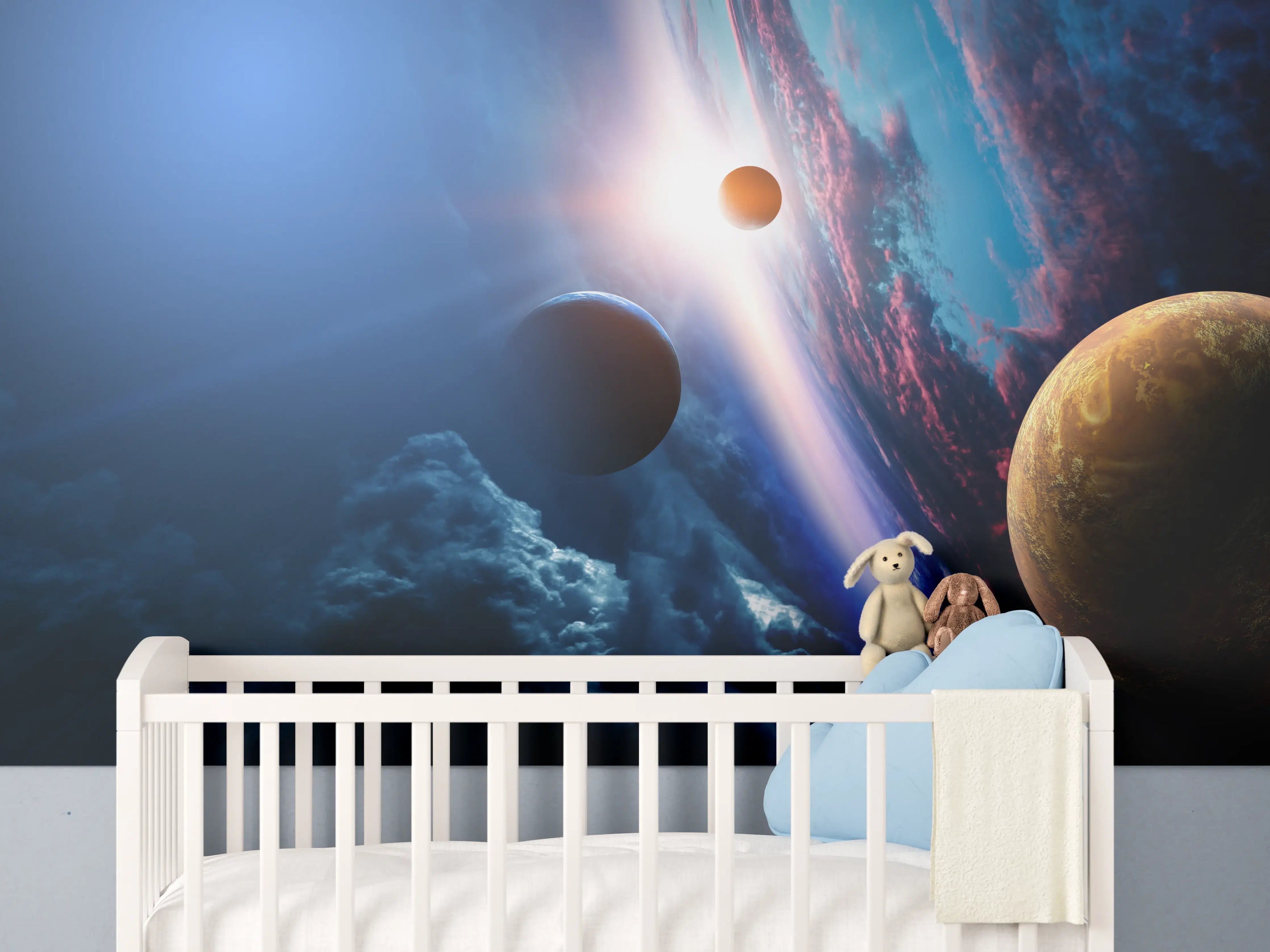 Babyzimmer Wandgestaltung - Fliegender Adler Bewegung 
