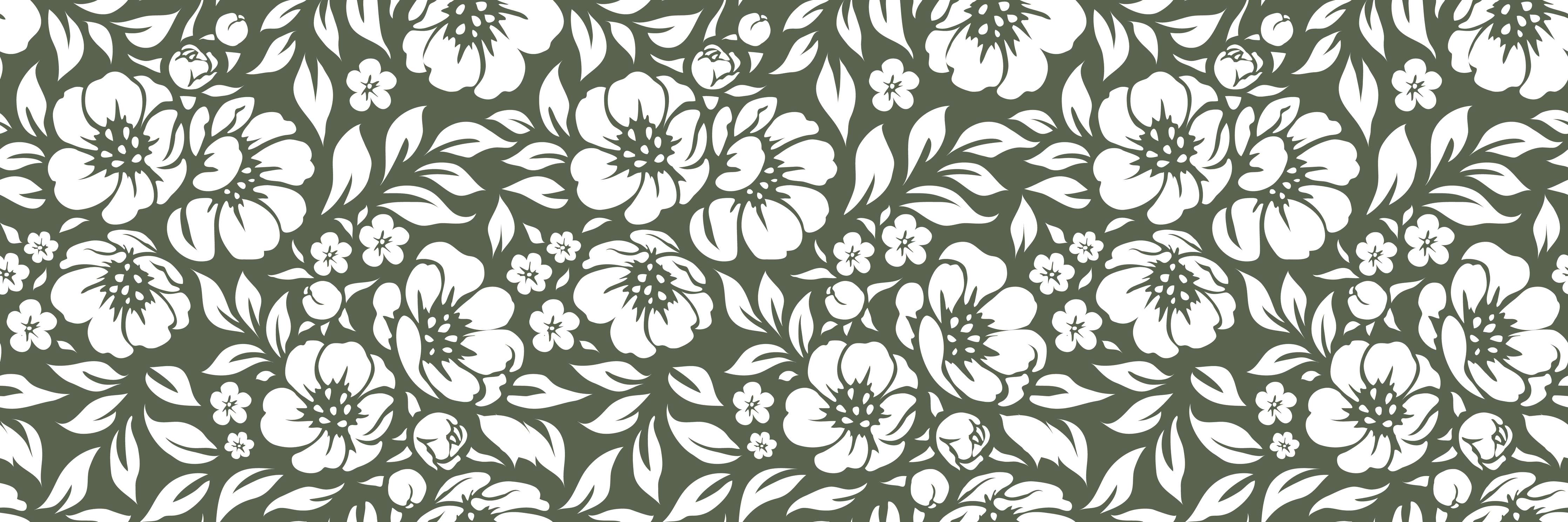 Babyzimmer Wandgestaltung-Florale Wanddekoration