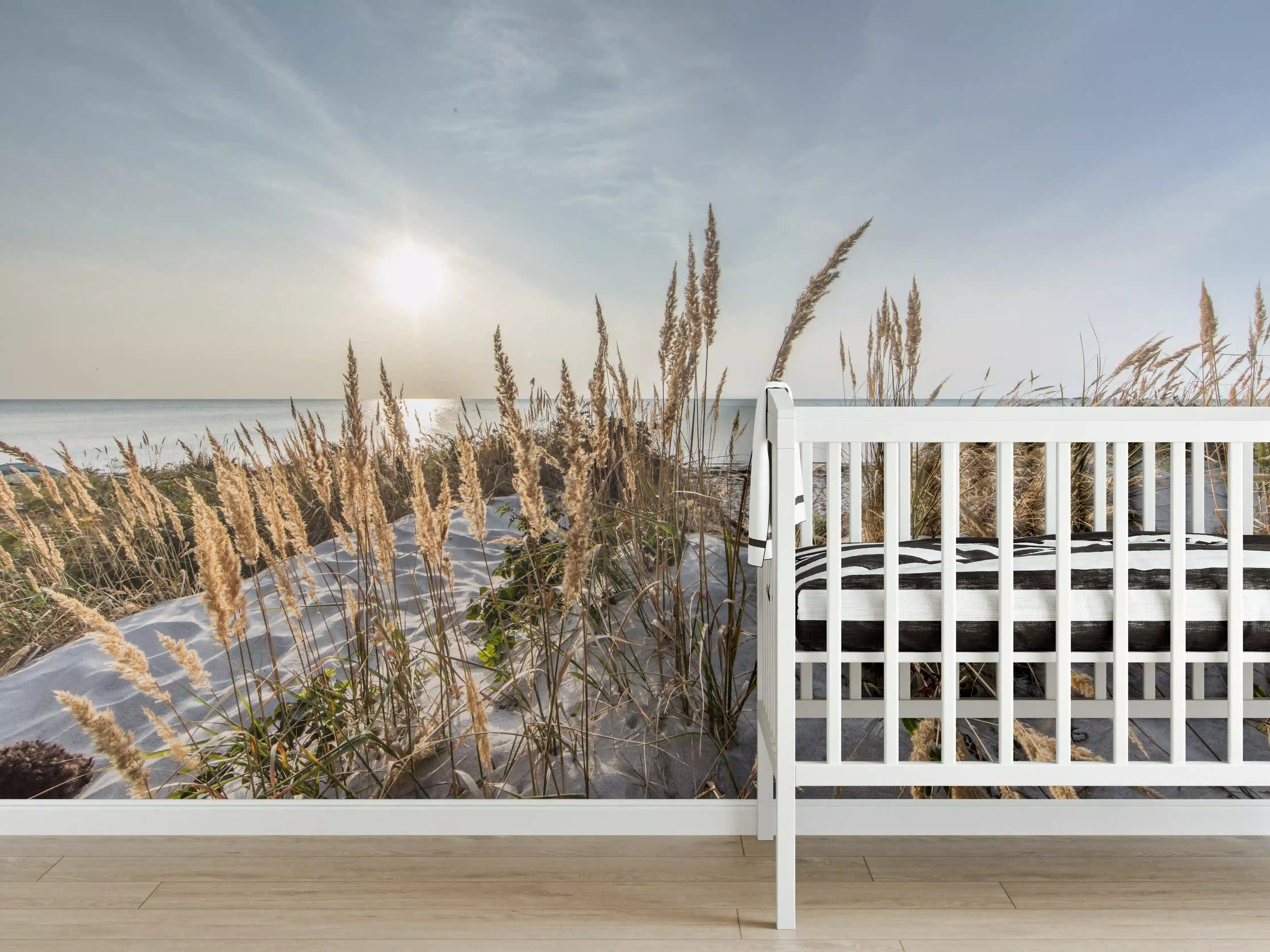 Babyzimmer Wandgestaltung - Friedlicher Ausblick an der Ostseeküste