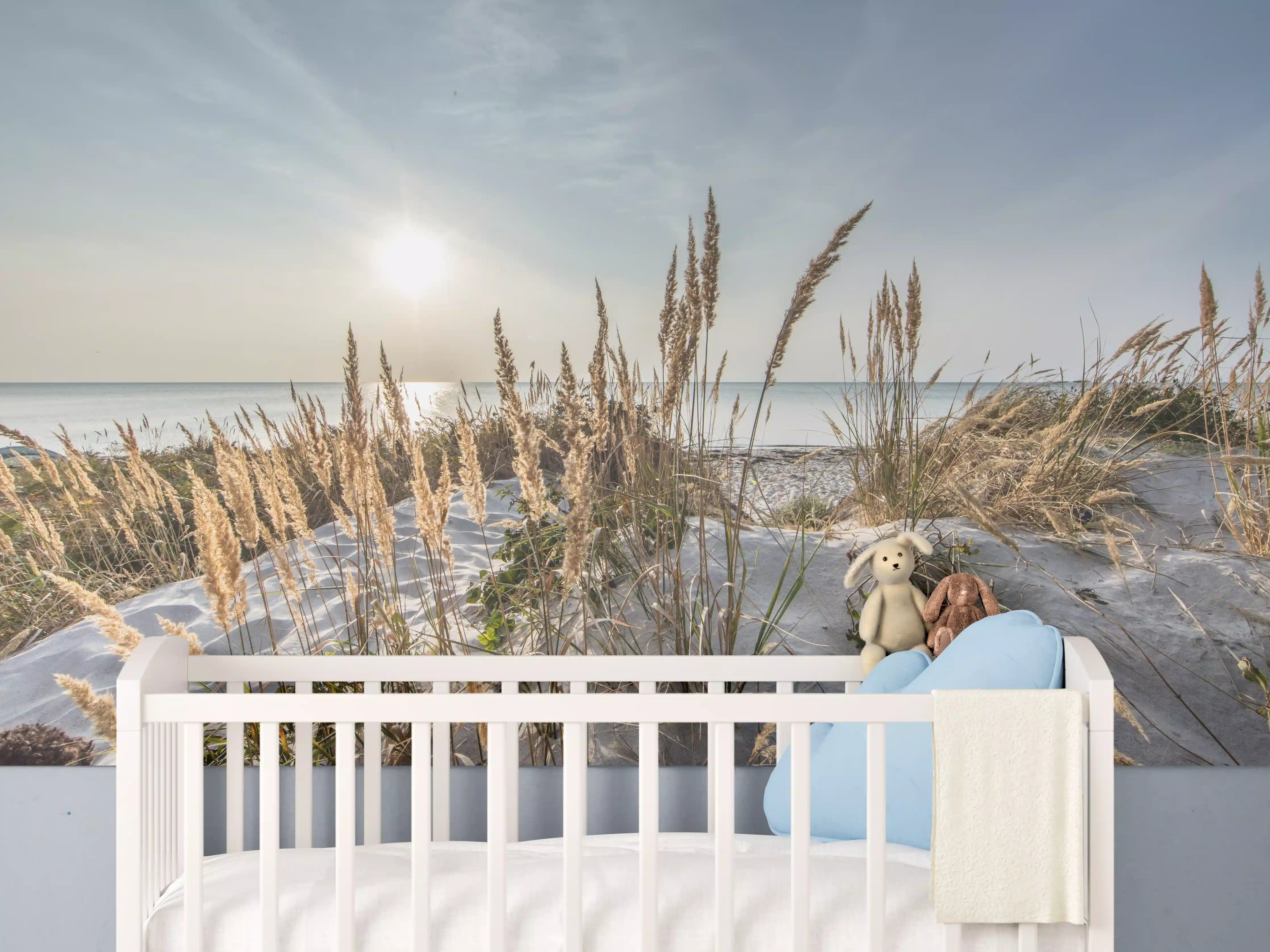 Babyzimmer Wandgestaltung - Friedlicher Ausblick an der Ostseeküste