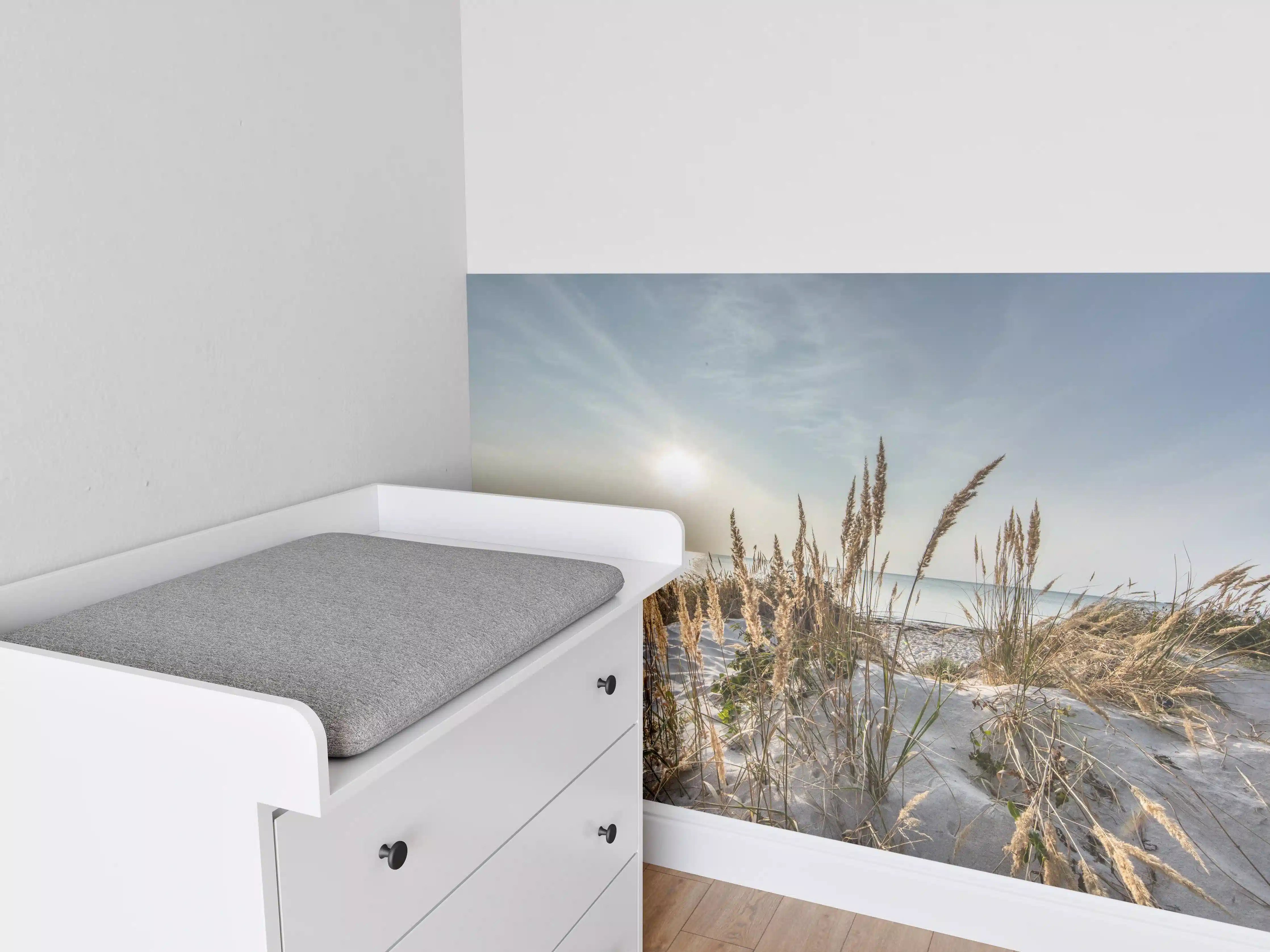 Babyzimmer Wandgestaltung - Friedlicher Ausblick an der Ostseeküste