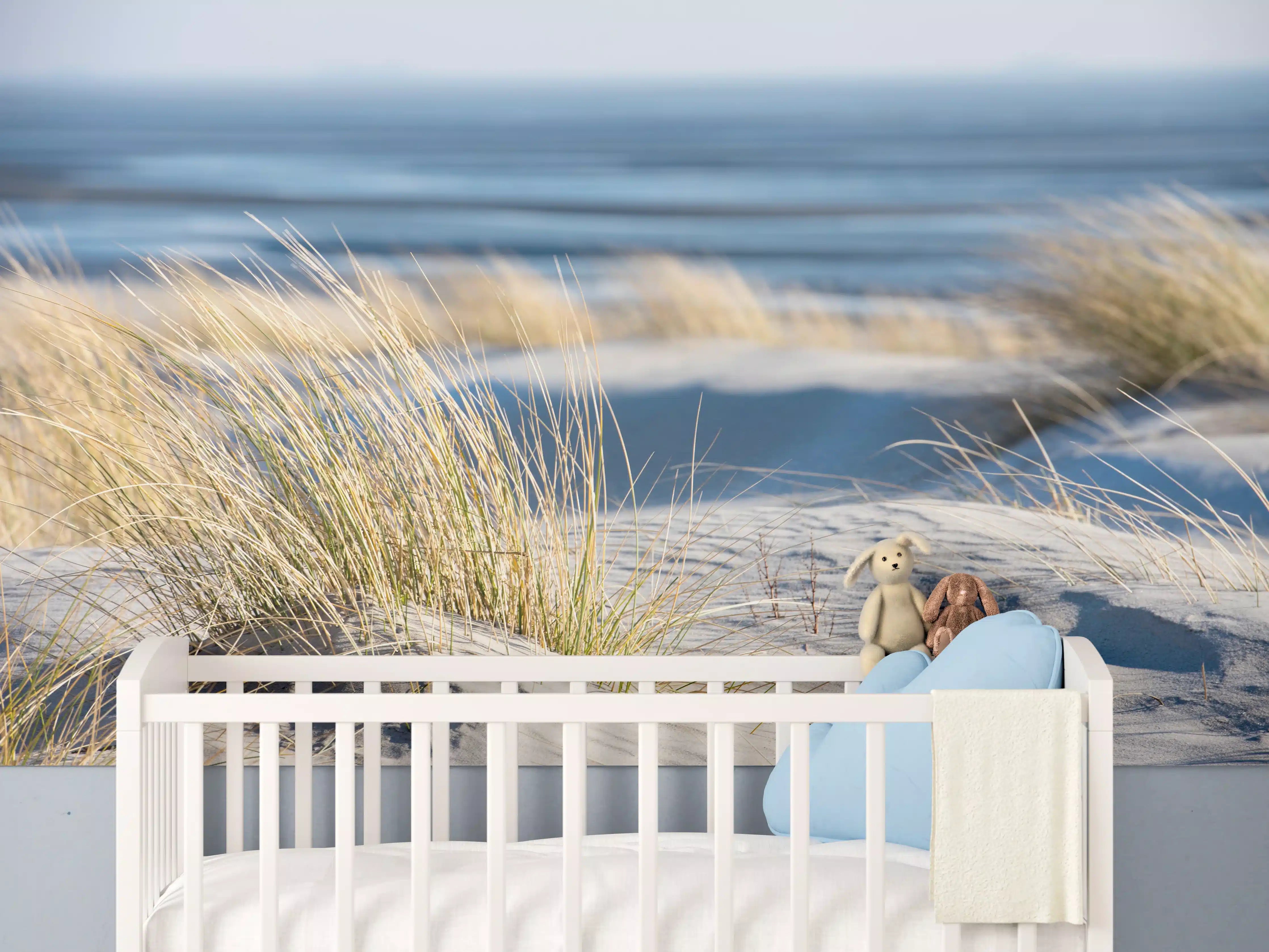 Babyzimmer Wandgestaltung - Friedlicher Strand - Nordsee