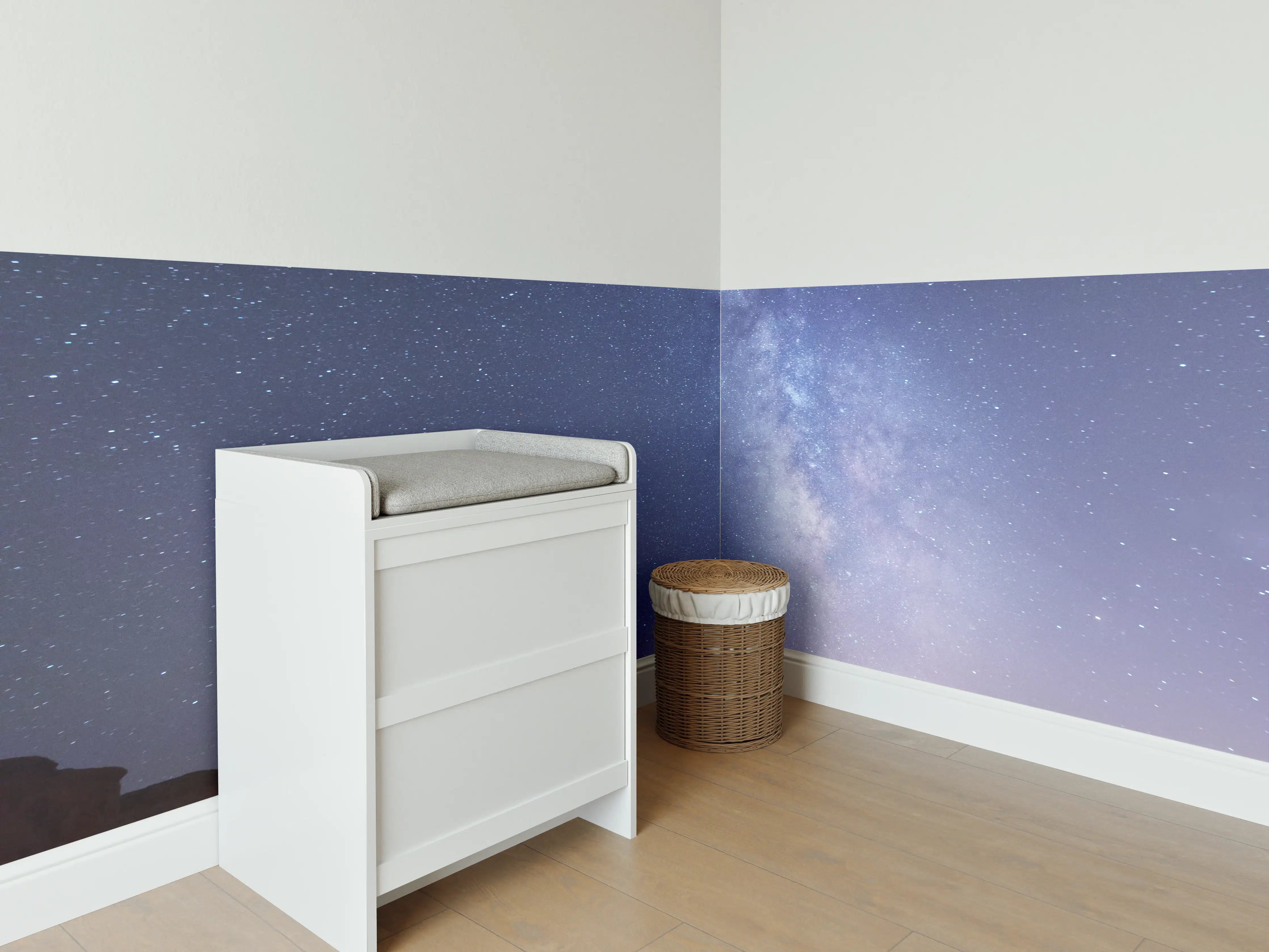 Babyzimmer Wandgestaltung - Galaktische Wüstennacht