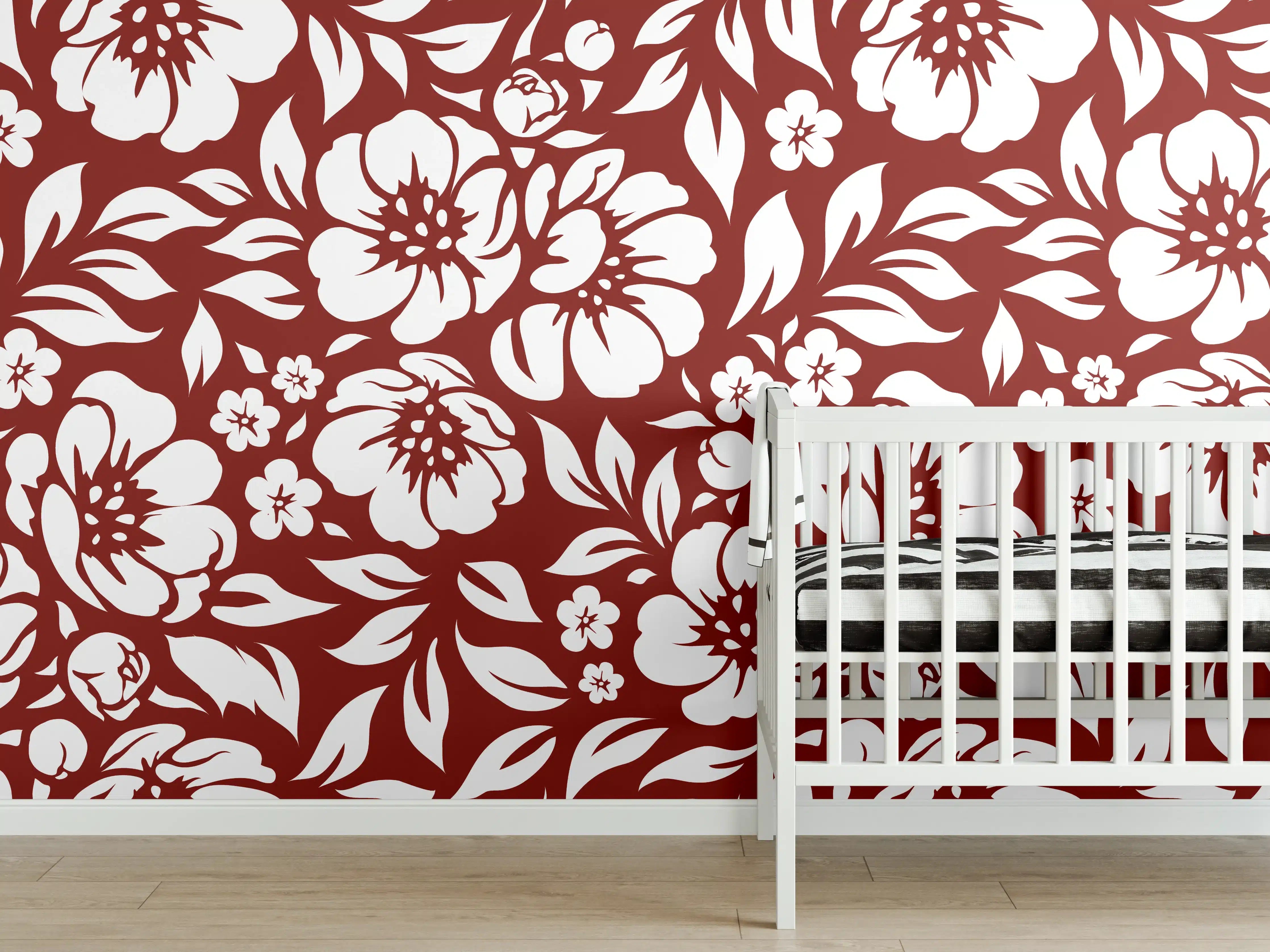 Babyzimmer Wandgestaltung - Gewölbte Fliesen in warmem Ton
